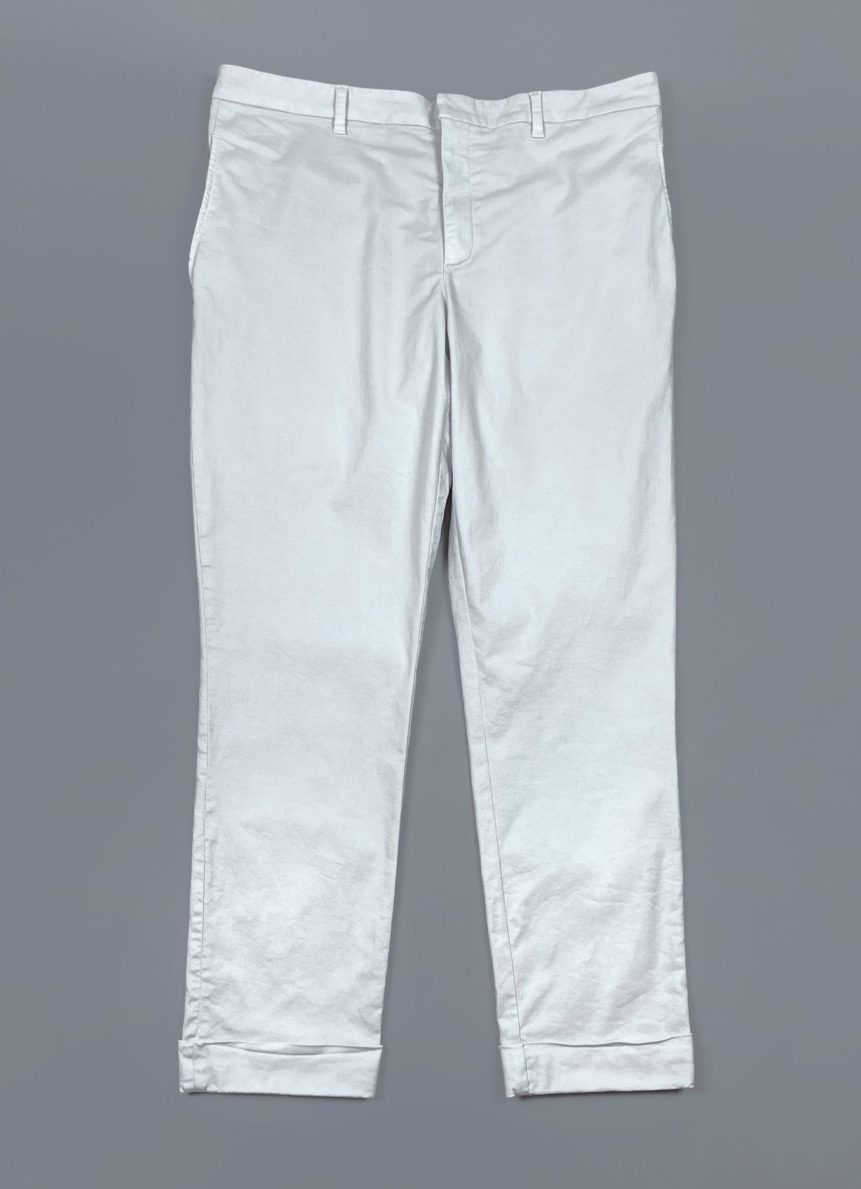 Neil Barrett Men's Neil Barrett Chiaccio Grey Chino Pants Size 52 Size US 34 / EU 50 - 1 Thumbnail
