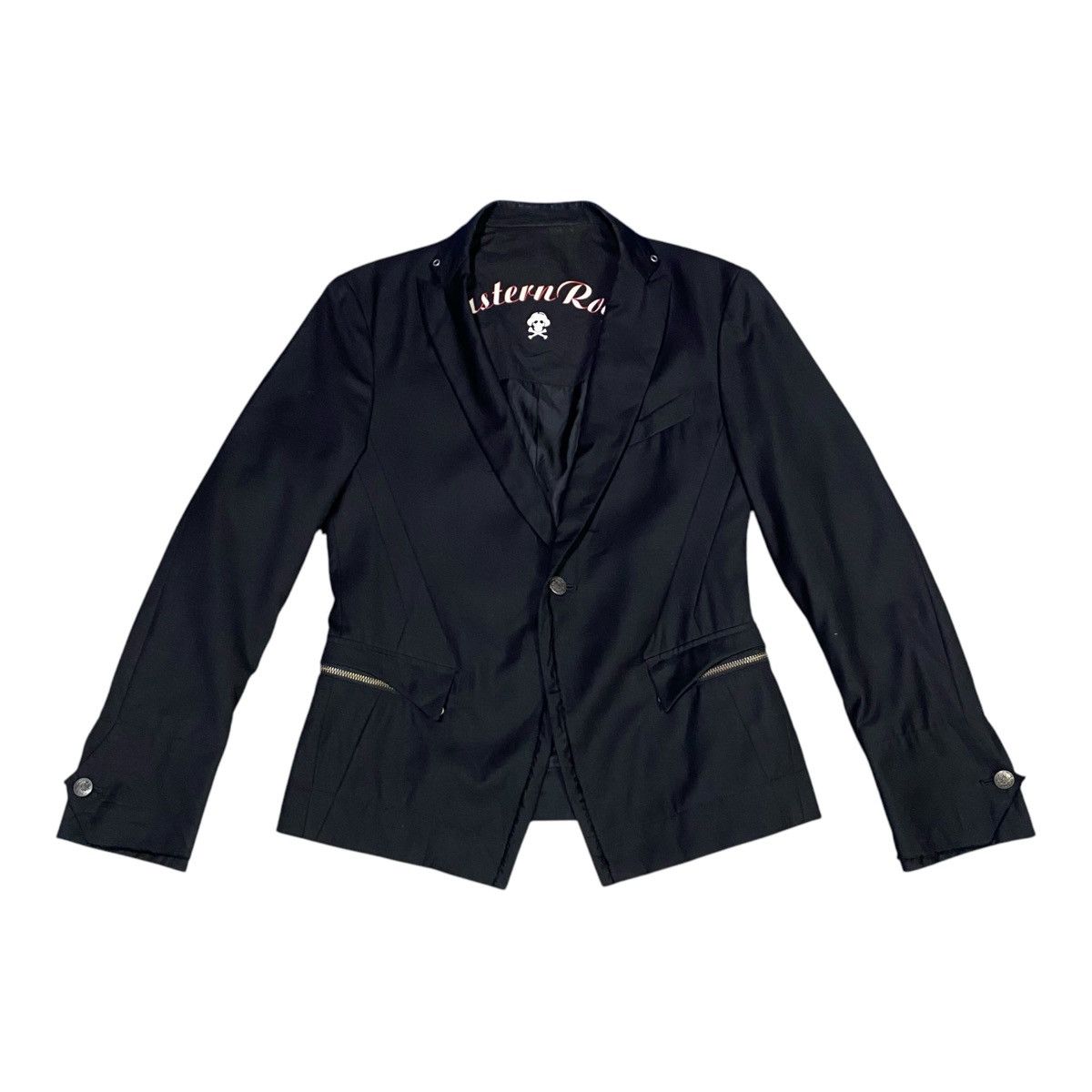 Japanese Brand × PPFM × Seditionaries PPFM Eastern Rock Punk Black Blazer Jacket Size 38R - 2 Thumbnail