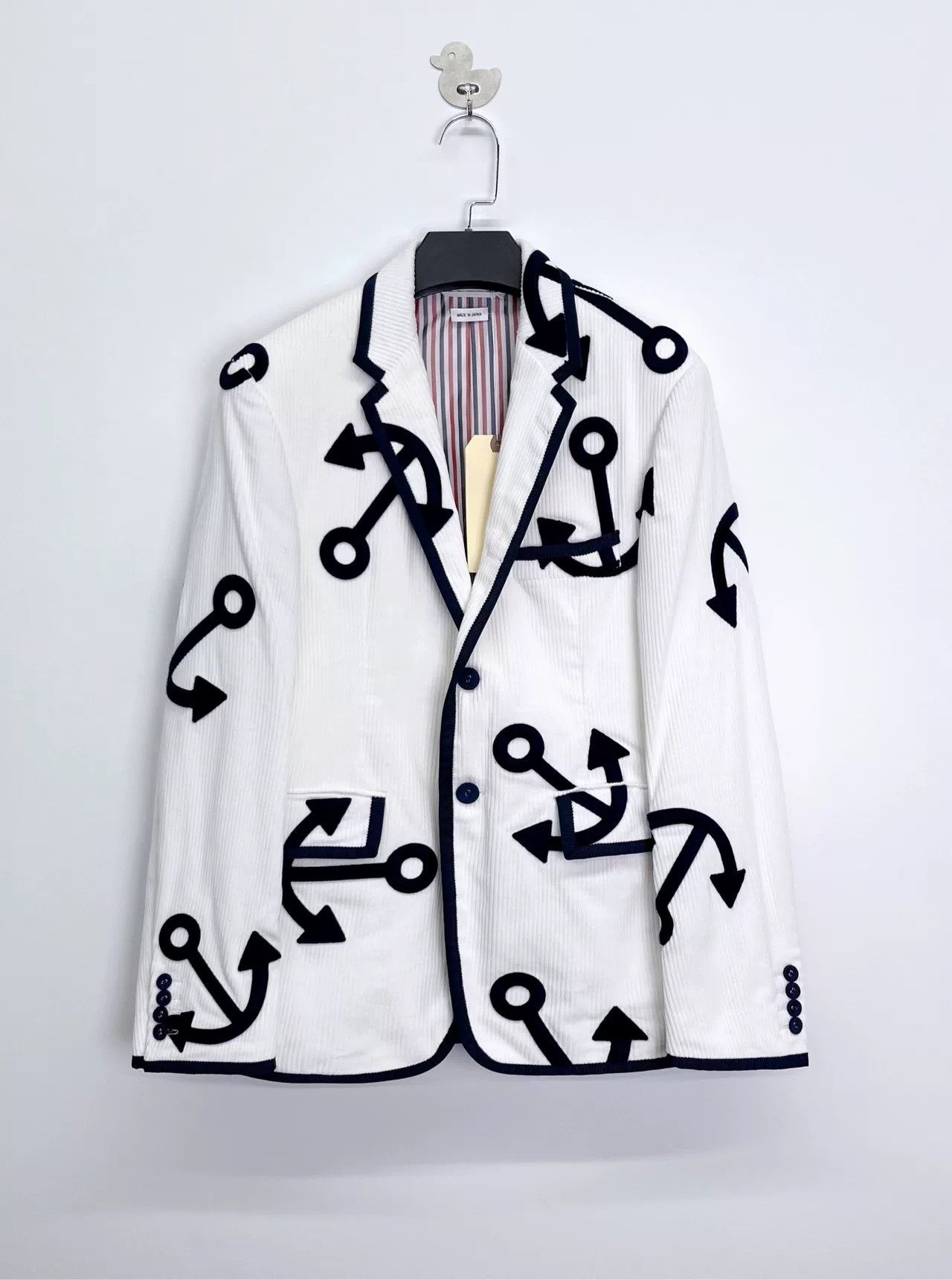 Thom Browne thom browne corduroy anchor logo blazer Size US S / EU 44-46 / 1 - 1 Thumbnail