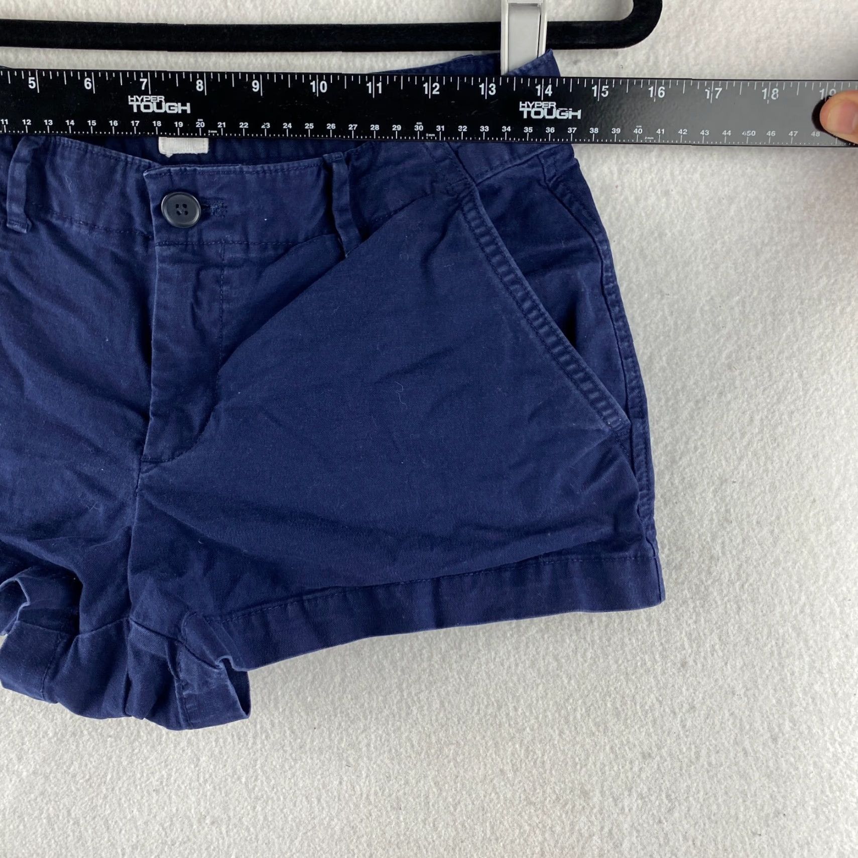 Gap Gap Shorts Womens 02P Blue Chino Shorts Casual Adult Petite 28in Blue Cotton Spandex Pocket Slant Pockets Regular Rise 2in Inseam Summer Autumn Womens Size 26" / US 2 / IT 38 - 3 Thumbnail