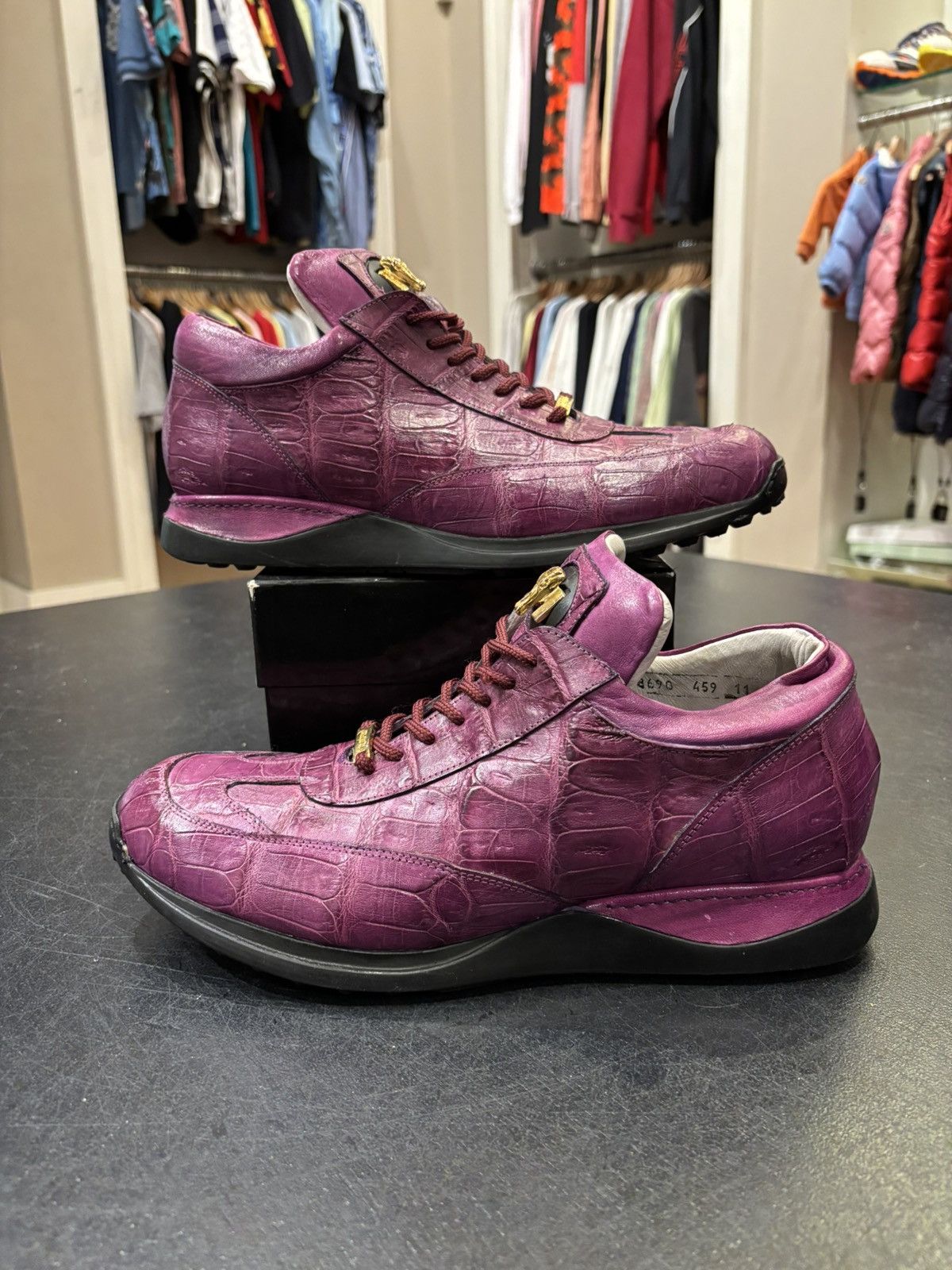 Mauri Mauri Cellini Uomo Alligator Sneaker Size US 11 / EU 44 - 1 Thumbnail