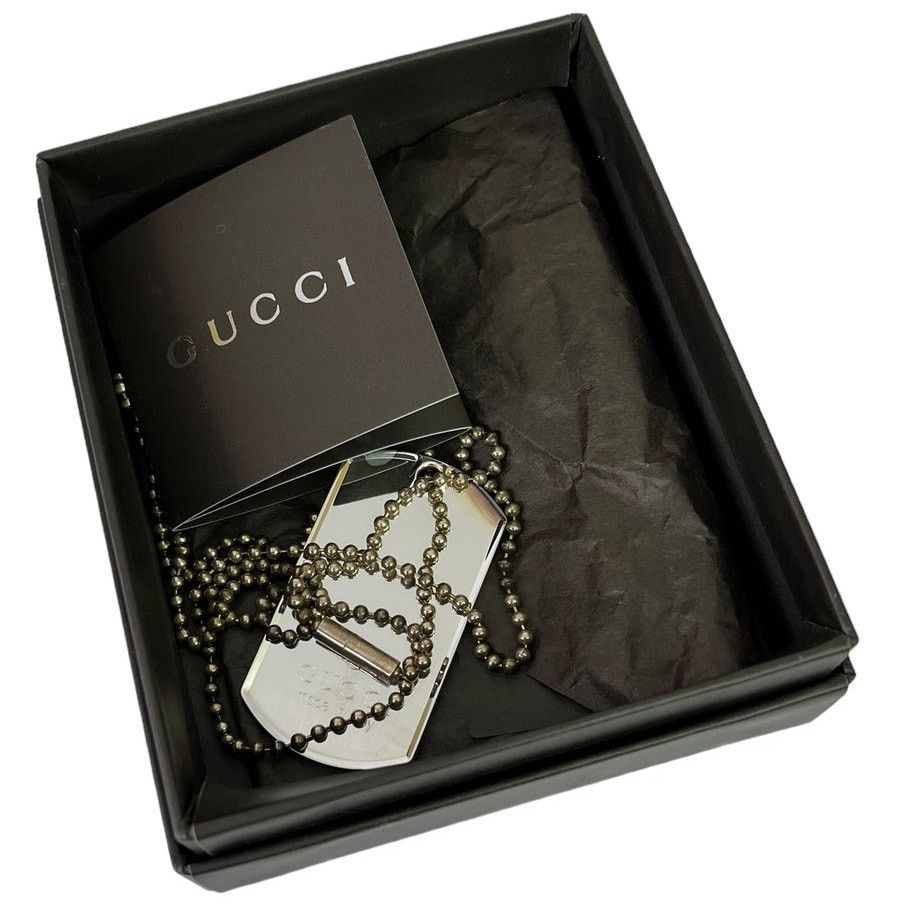 Gucci Gucci 925 Silver Dog Tag Necklace Size ONE SIZE - 5 Thumbnail