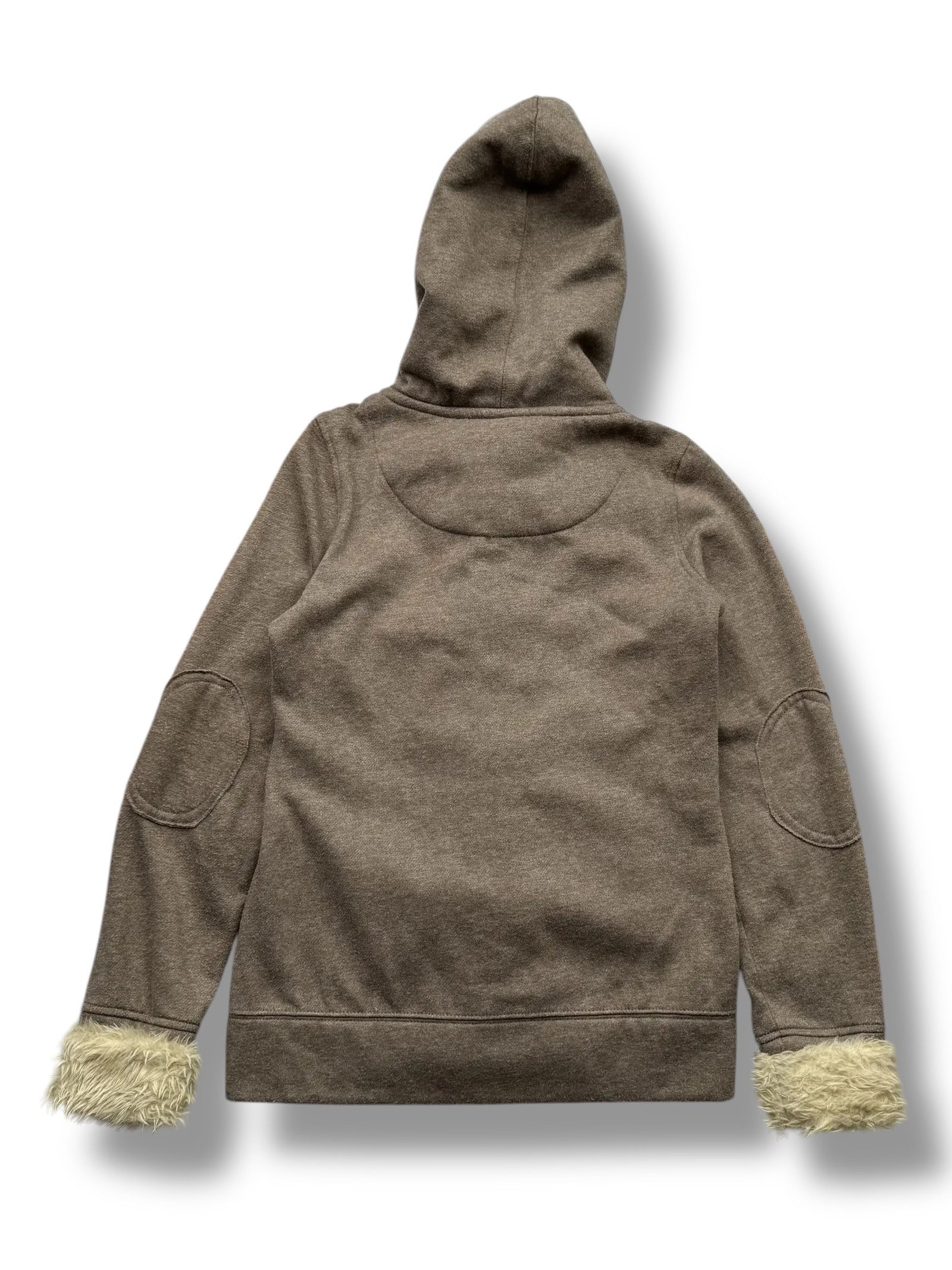 Japanese Brand Y2K Hoodie With Faux Fur Hood(V149) Size XS / US 0-2 / IT 36-38 - 5 Thumbnail