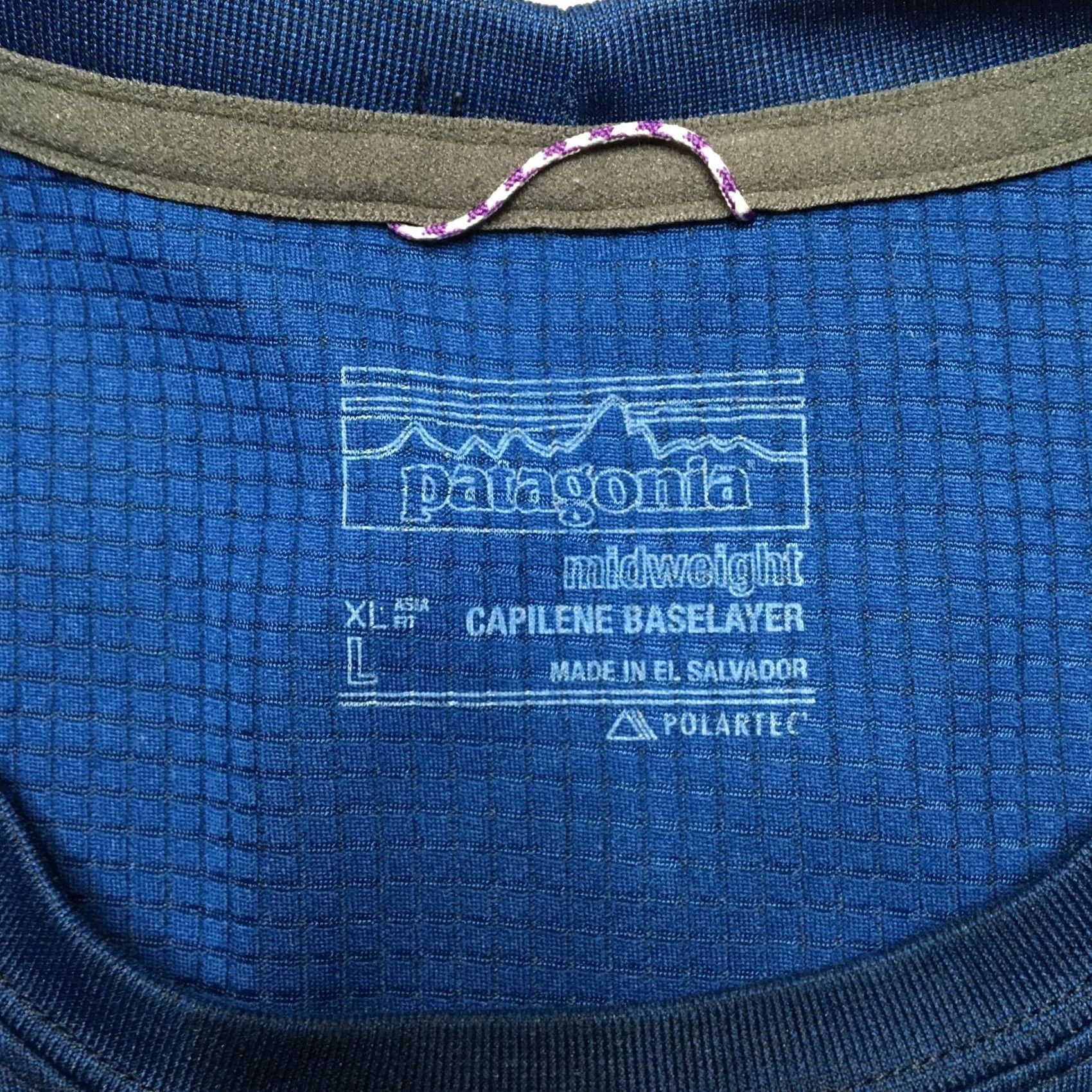 Patagonia Patagonia Capilene Midweight Shirt Mens L Blue Long Sleeve Baselayer Top Size US L / EU 52-54 / 3 - 6 Thumbnail