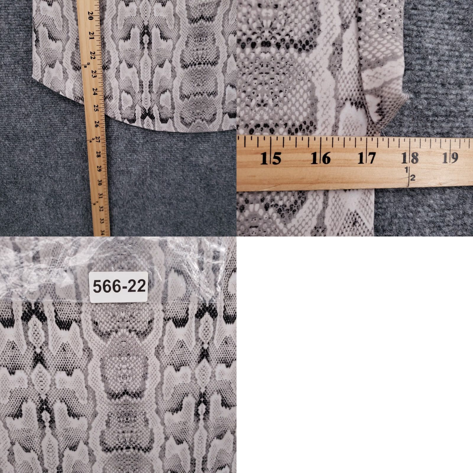 Express Express T-Shirt Womens XS Gray Snakeskin V-Neck Short Sleeve Casual Top Size XS / US 0-2 / IT 36-38 - 8 Thumbnail