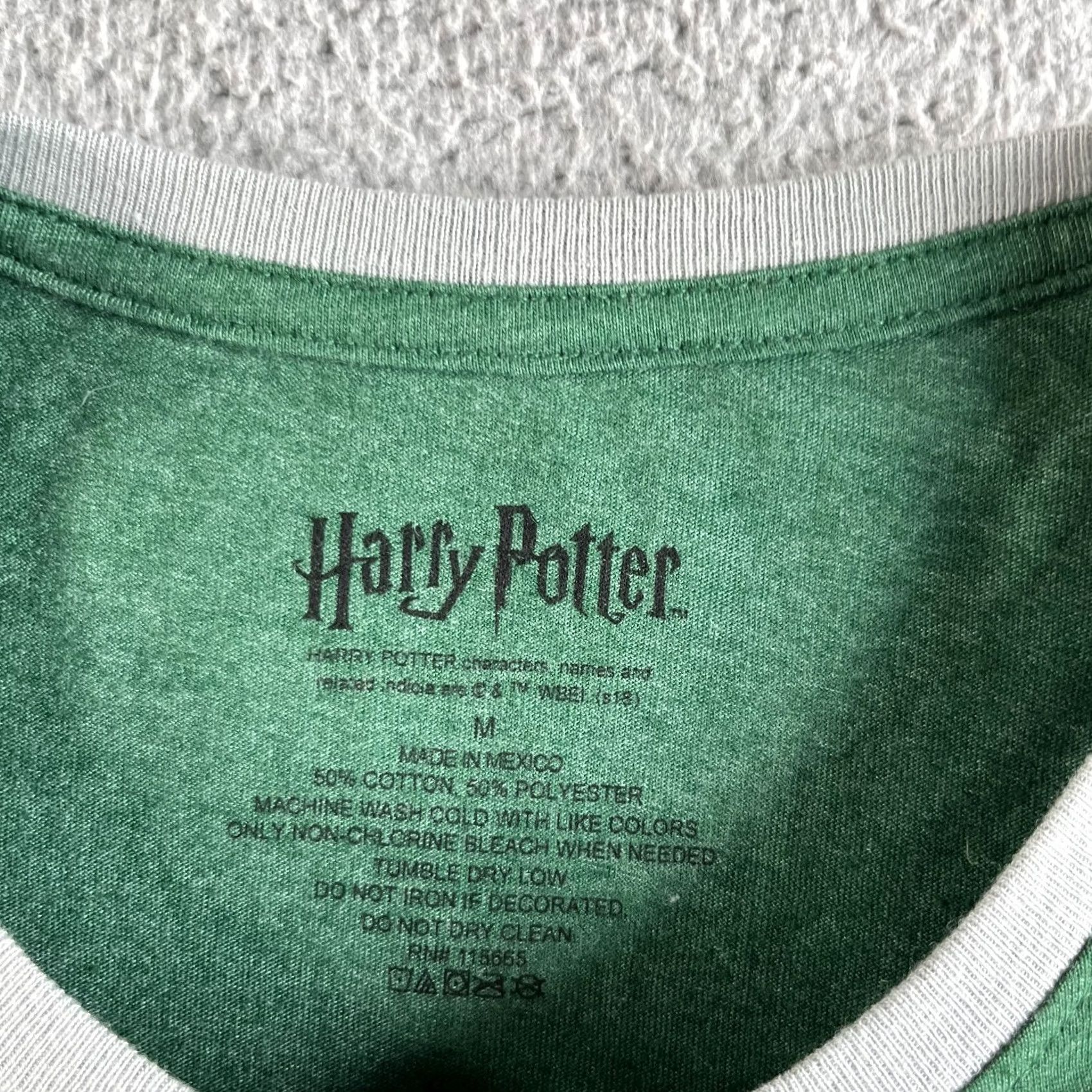 Vintage VINTAGE NEW Harry Potter T Shirt Mens Medium Green Striped Graphic Tee Slytherin House Size US M / EU 48-50 / 2 - 3 Thumbnail