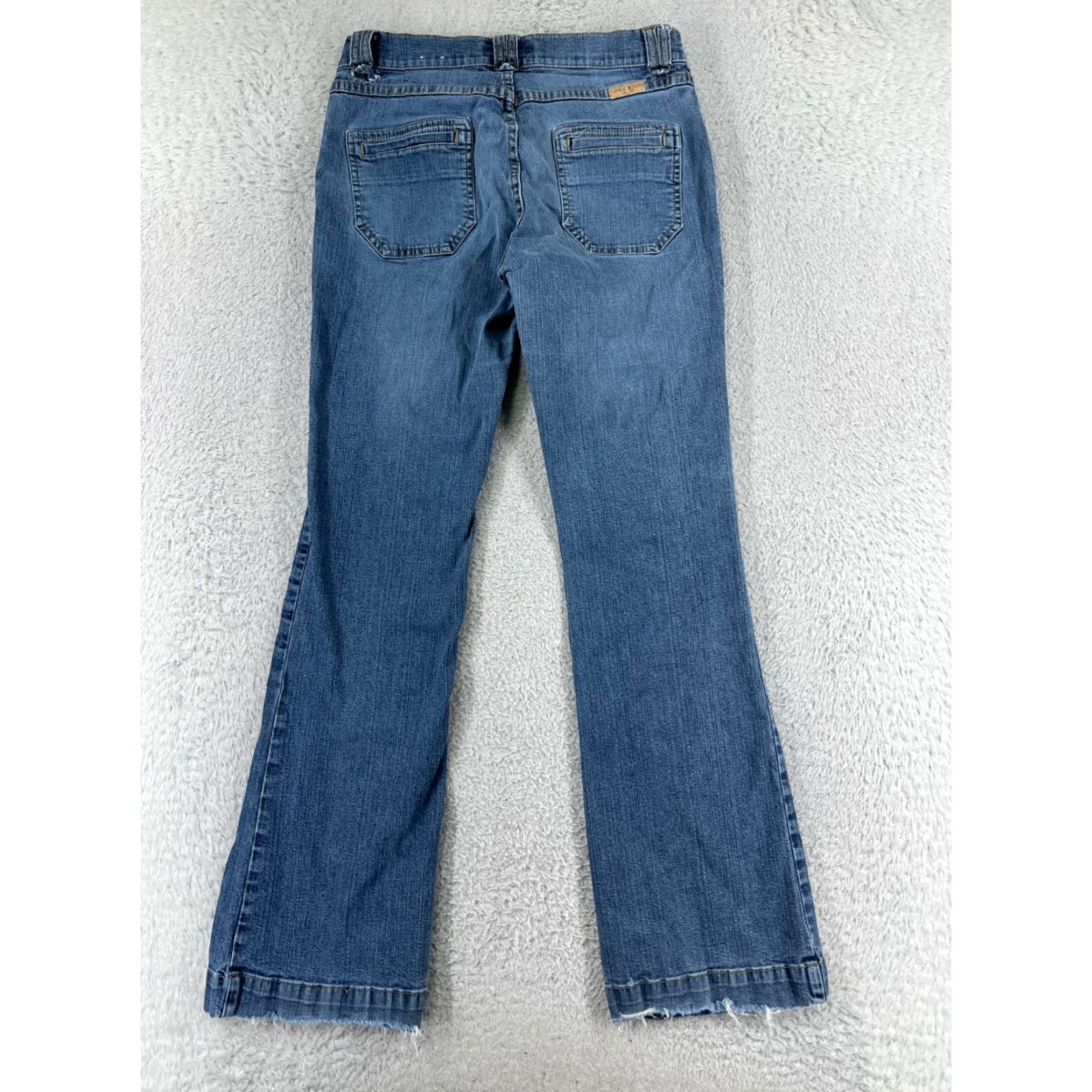 Tommy Hilfiger Tommy Hilfiger Jeans Women 7 Blue Denim Cotton Blend Low Rise Flared Pants Size 28" / US 6 / IT 42 - 2 Thumbnail