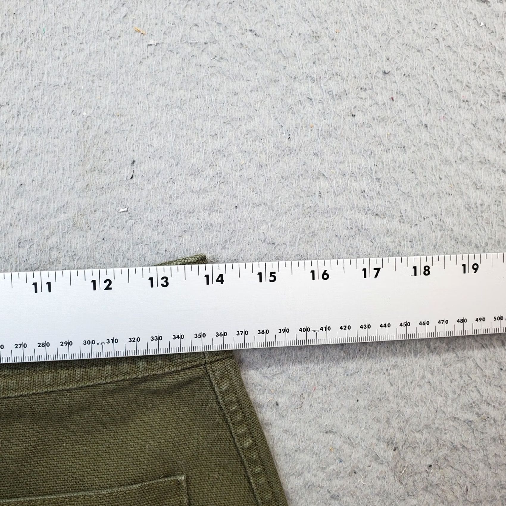 Madewell Madewell Womens Size 2 Green Canvas A-Line Skirt Frayed Hem Patch Pocket Snap Front Short 2 Size 26" / US 2 / IT 38 - 4 Thumbnail