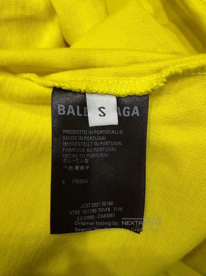 Balenciaga Balenciaga Logo Printed Loose Fit Round Neck Straight T-Sh Size US S / EU 44-46 / 1 - 4 Thumbnail