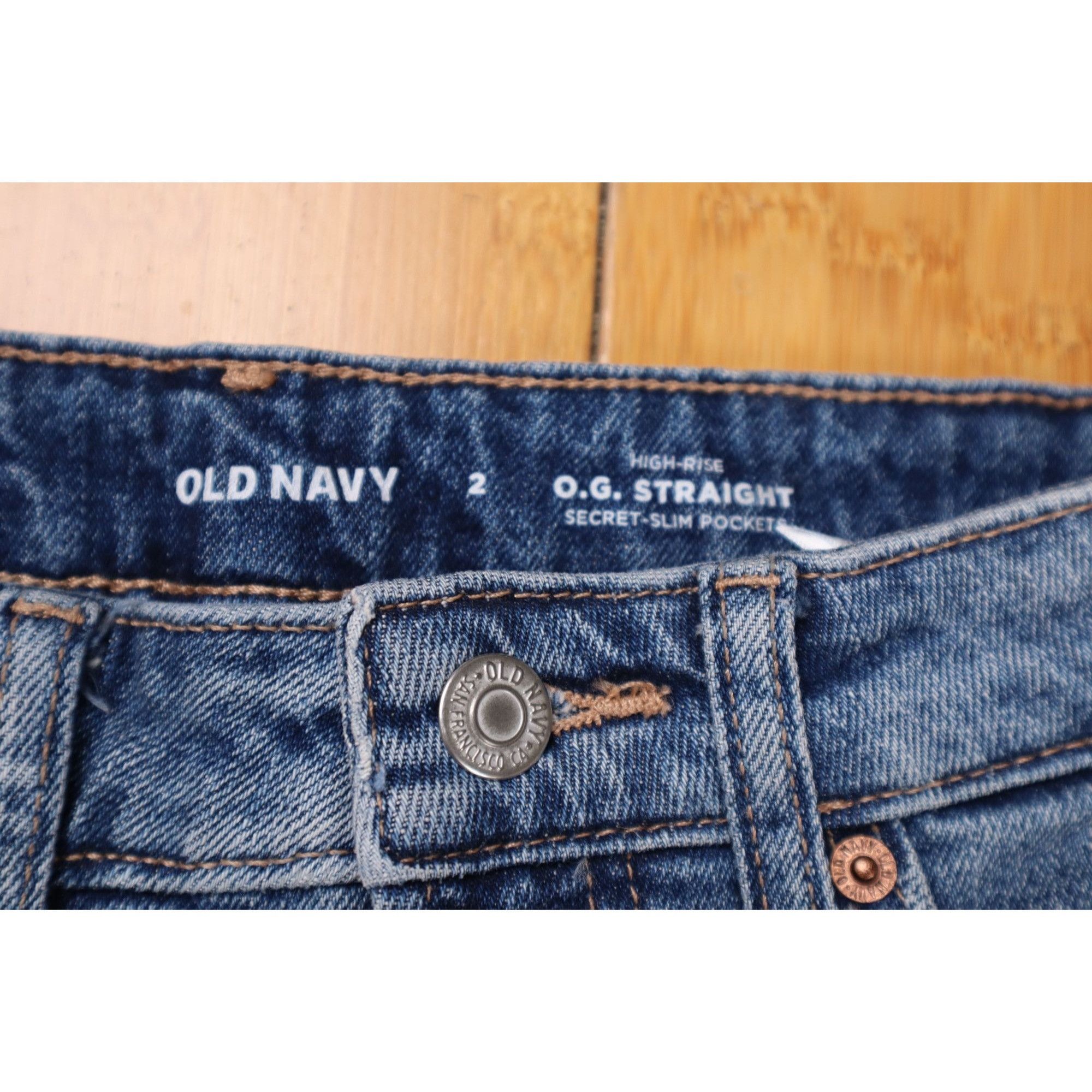 Old Navy Old Navy High-Rise O.G. Straight Jeans - Size 2 Size 26" / US 2 / IT 38 - 4 Thumbnail