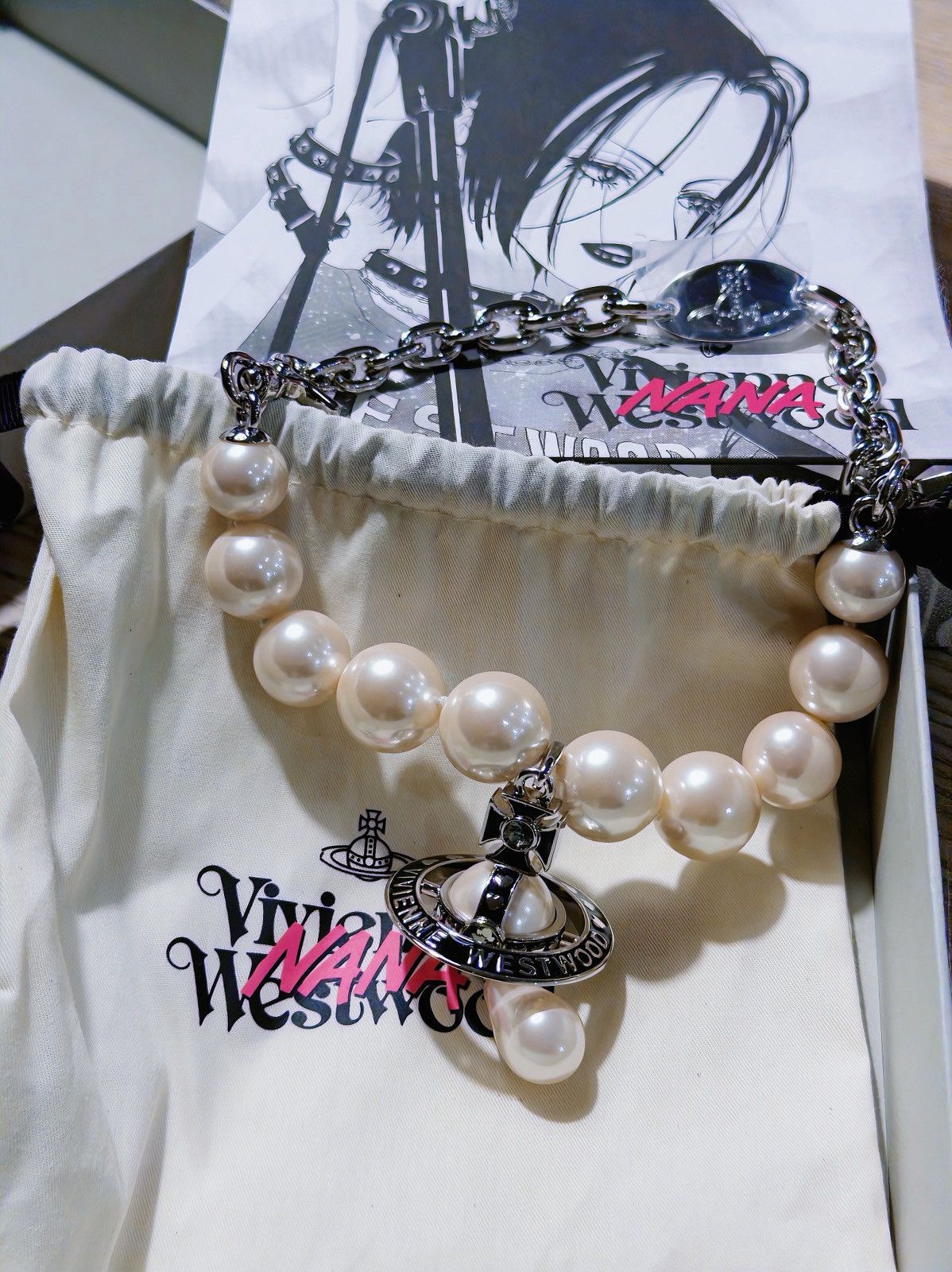 Vivienne Westwood NANA x Vivienne Westwood black pearl necklace Size ONE SIZE - 3 Thumbnail