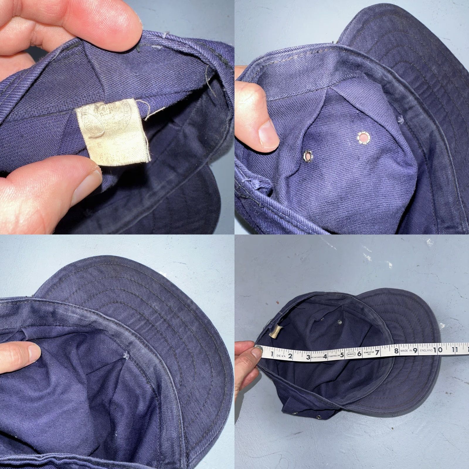 Carhartt VINTAGE Carhartt Cap Hat Denim 1950s 60s Union Workwear Conductor Heart Logo Blue Adult One Size 6 3/4 Mens Womens Girls Boys Size ONE SIZE - 10 Thumbnail