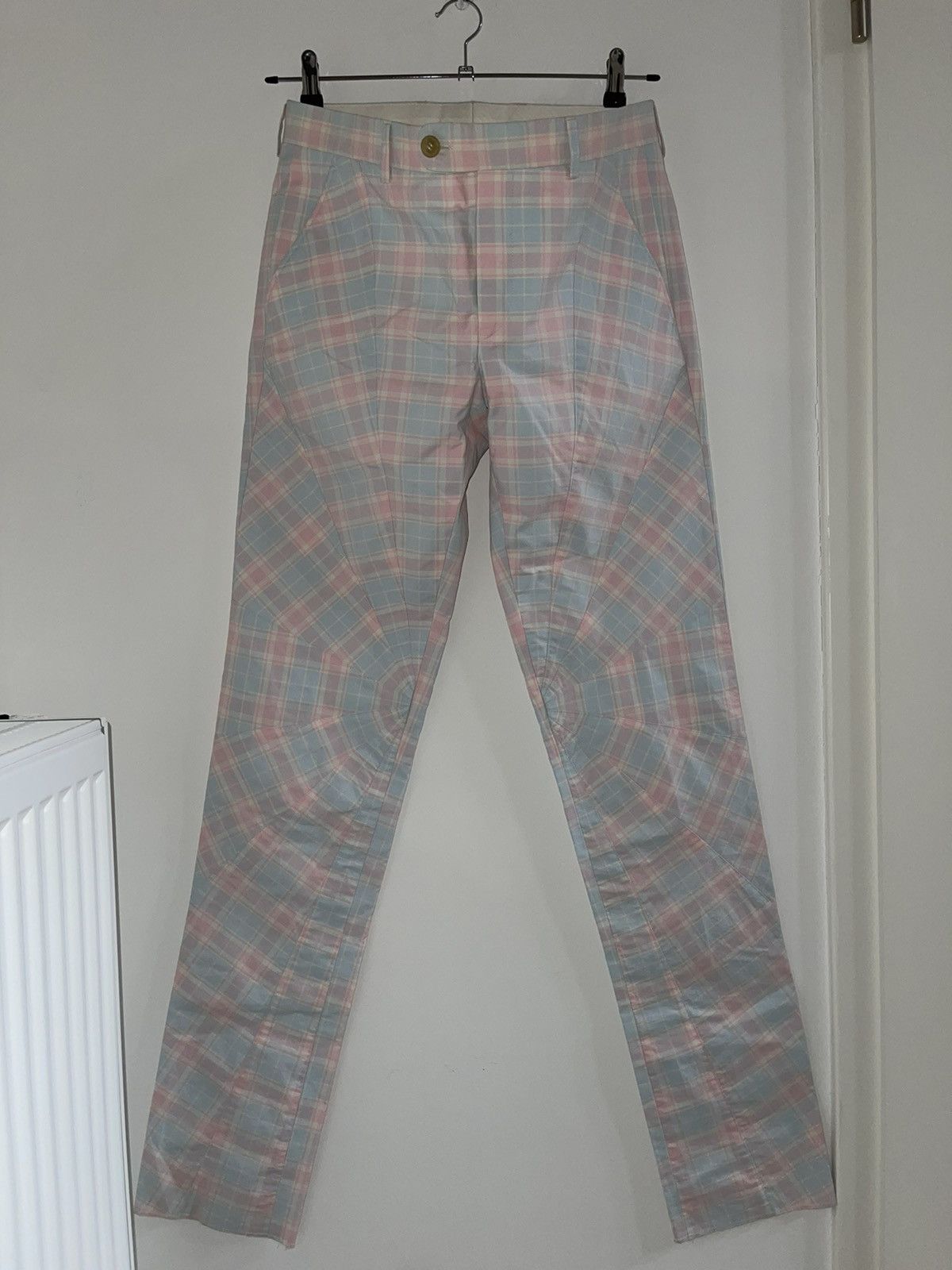 Walter Van Beirendonck Walter Van Beirendonck SS12 Spider Web Checkered Pants Size US 32 / EU 48 - 2 Thumbnail