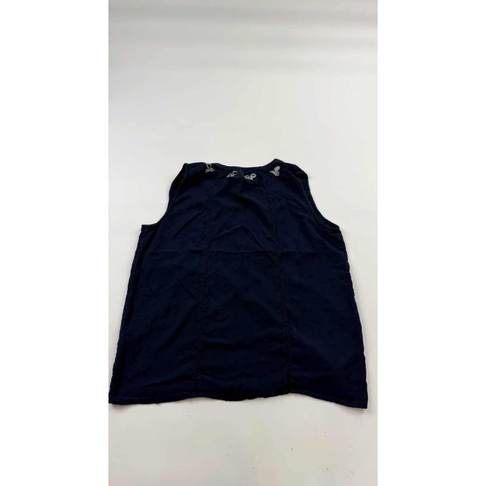 Lucky Brand Lucky Brand Sleeveless Top Womens Medium Blue Embroidered Boho Rayon Blouse Size M / US 6-8 / IT 42-44 - 6 Thumbnail