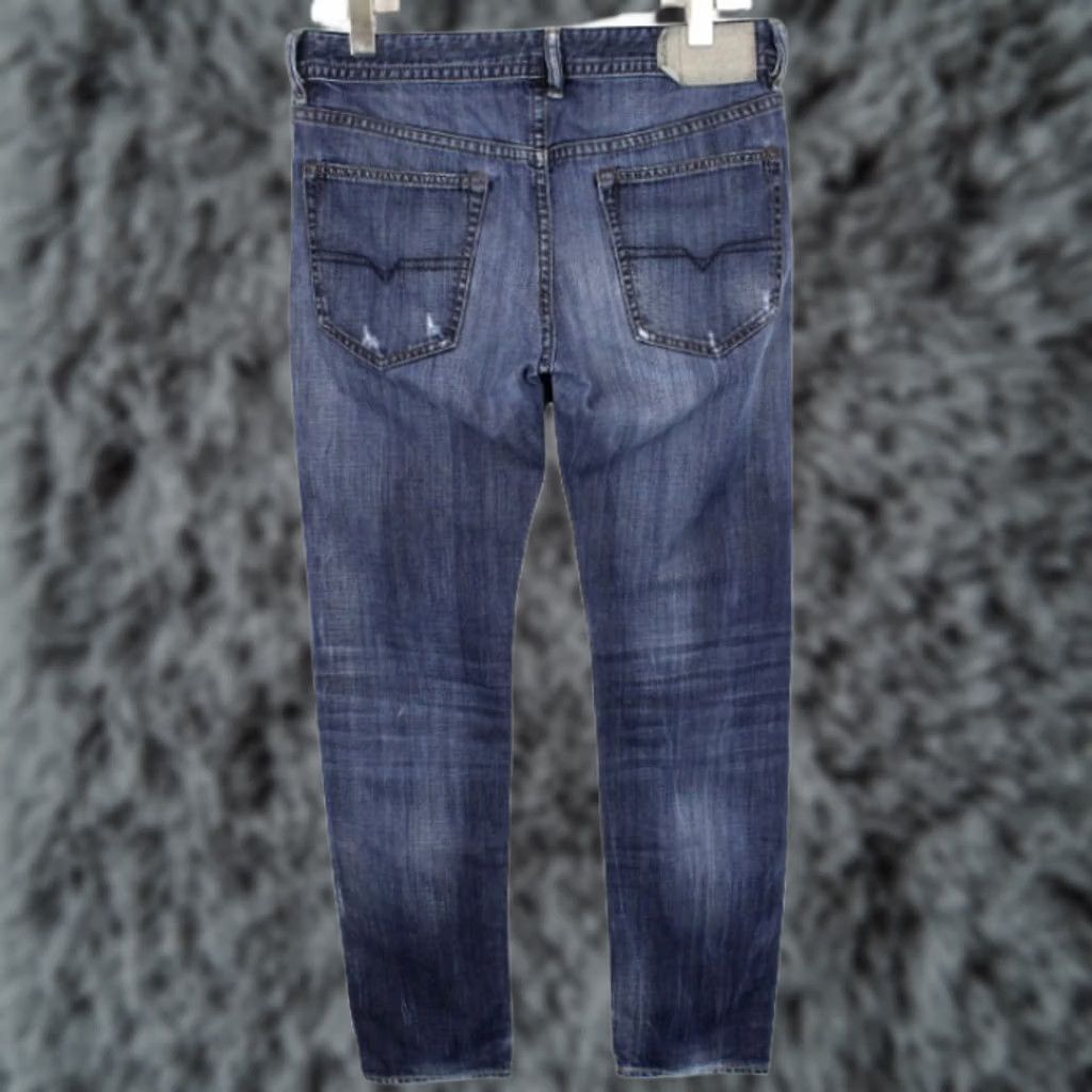 Diesel DIESEL Buster Jeans Men's W30/L32 Distressed Button Regular Slim-Tapered 0831Q Blue Size US 30 / EU 46 - 1 Thumbnail