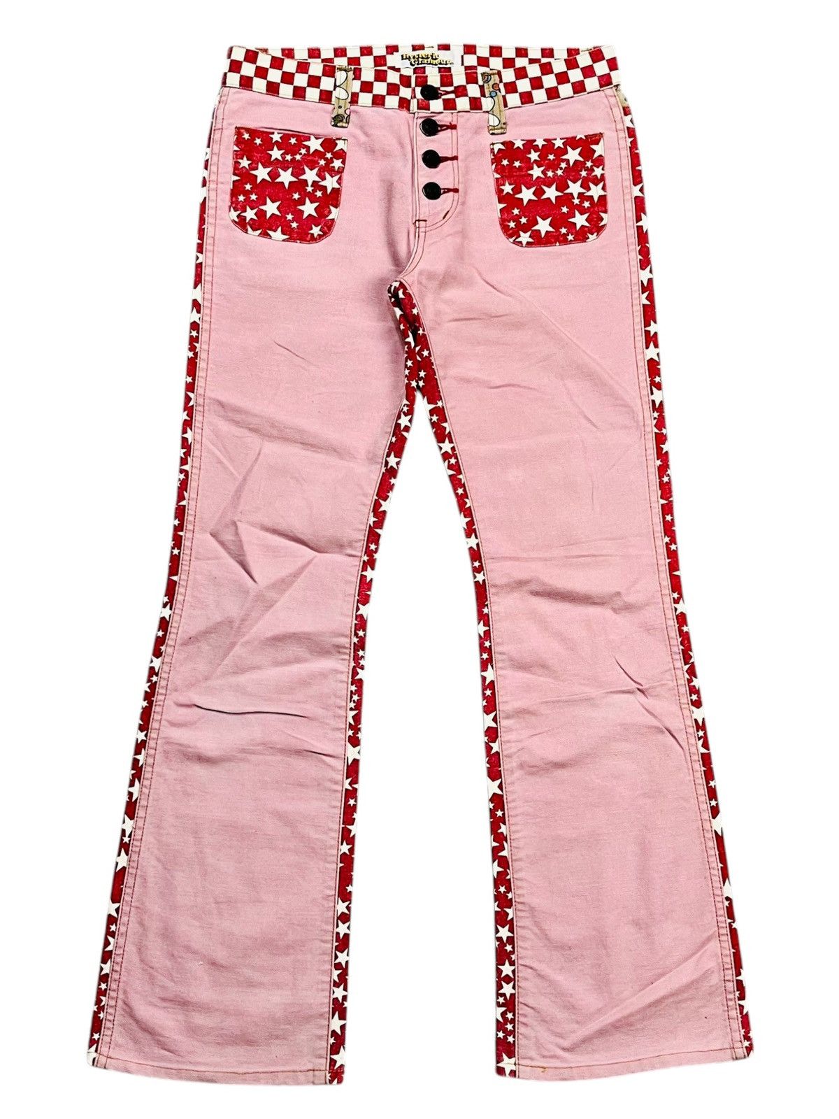 Hysteric Glamour 2000s Hysteric - Pop Star Flared Pants Size US 29 - 2 Thumbnail