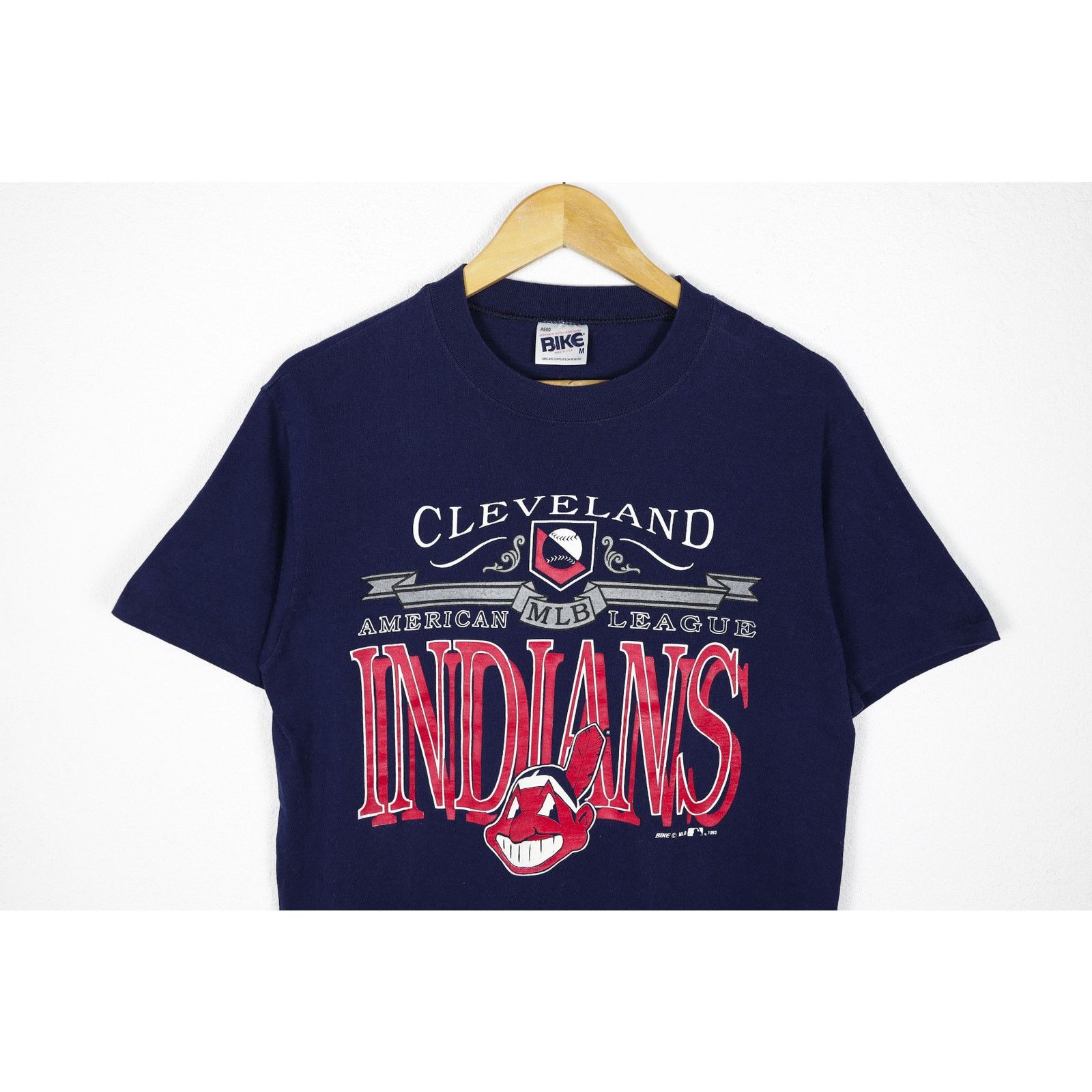 Vintage Vintage 1993 Cleveland Indians MLB Sportswear Tshirt Tee 90s Size US M / EU 48-50 / 2 - 2 Thumbnail