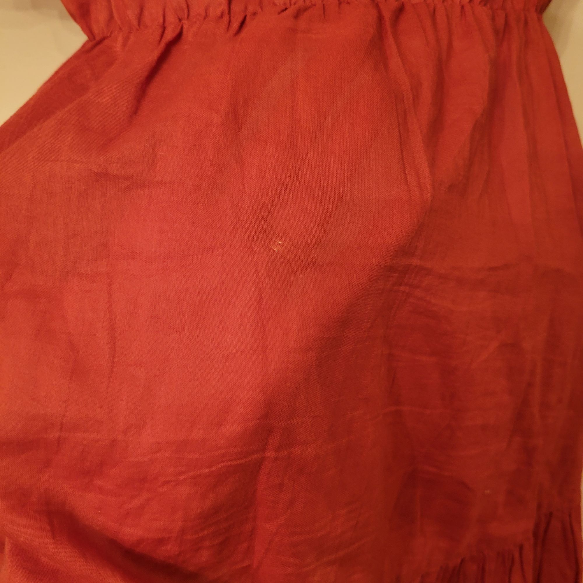 J.Crew J Crew Rust Red Cotton Voile Tiered Button Down Front Dress Size S / US 4 / IT 40 - 8 Thumbnail