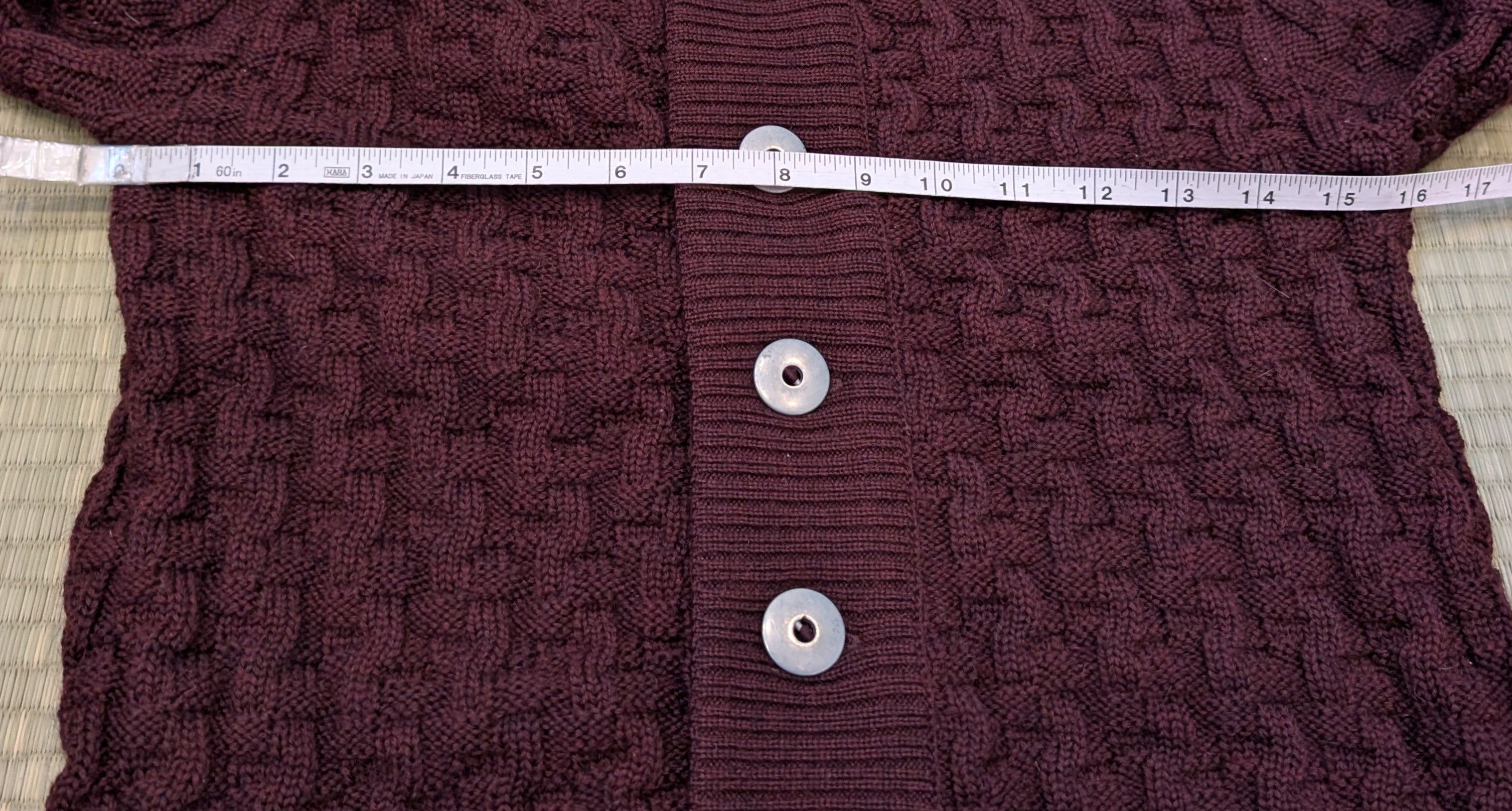S.N.S. Herning S.N.S. Herning Stark Cardigan Wool Sweater in Burnt Maroon Size US XS / EU 42 / 0 - 5 Thumbnail