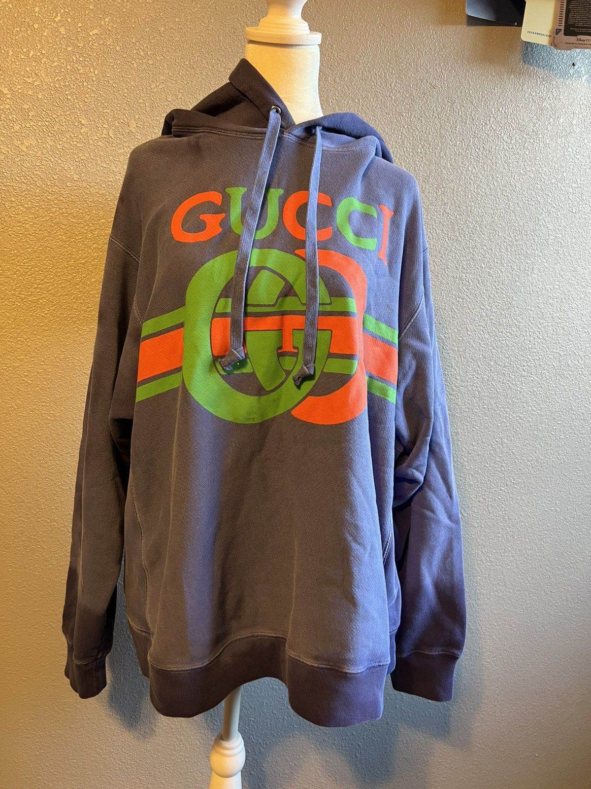 Gucci GUCCI Hoodie Men's double GG logo tie dye Size US L / EU 52-54 / 3 - 9 Thumbnail