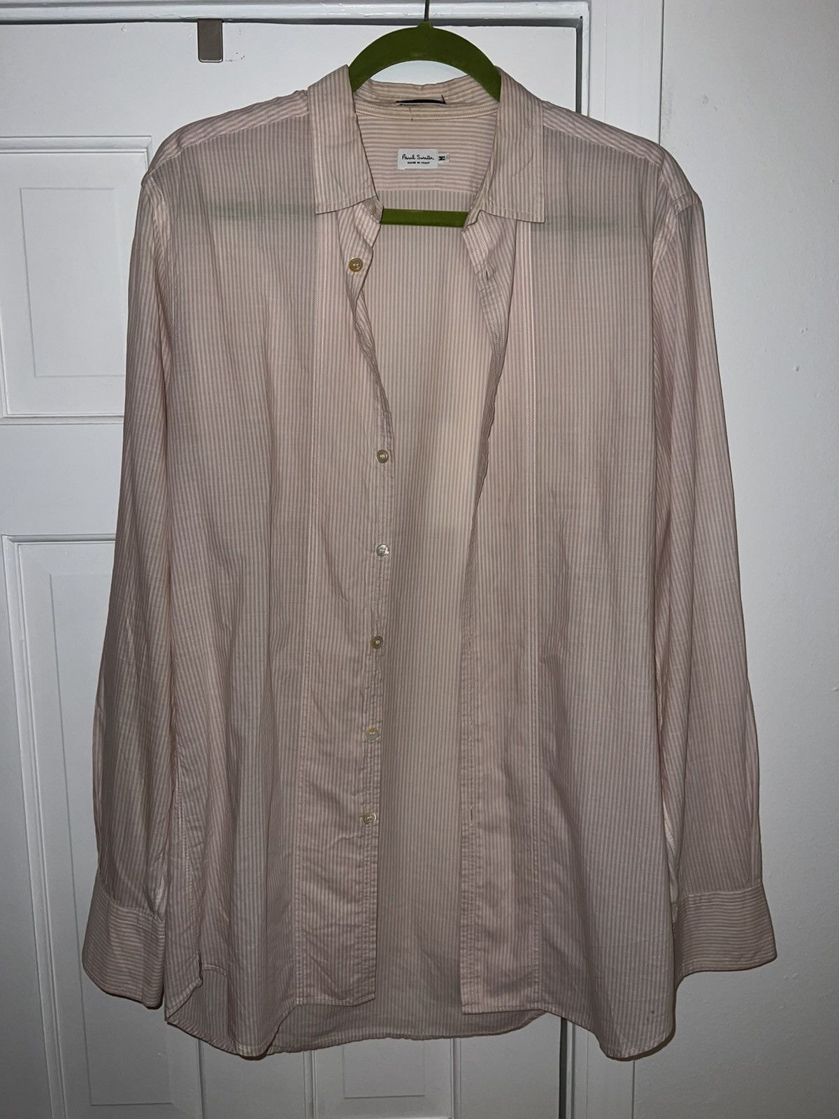 Paul Smith Pink and white striped button up shirt Size US M / EU 48-50 / 2 - 1 Thumbnail