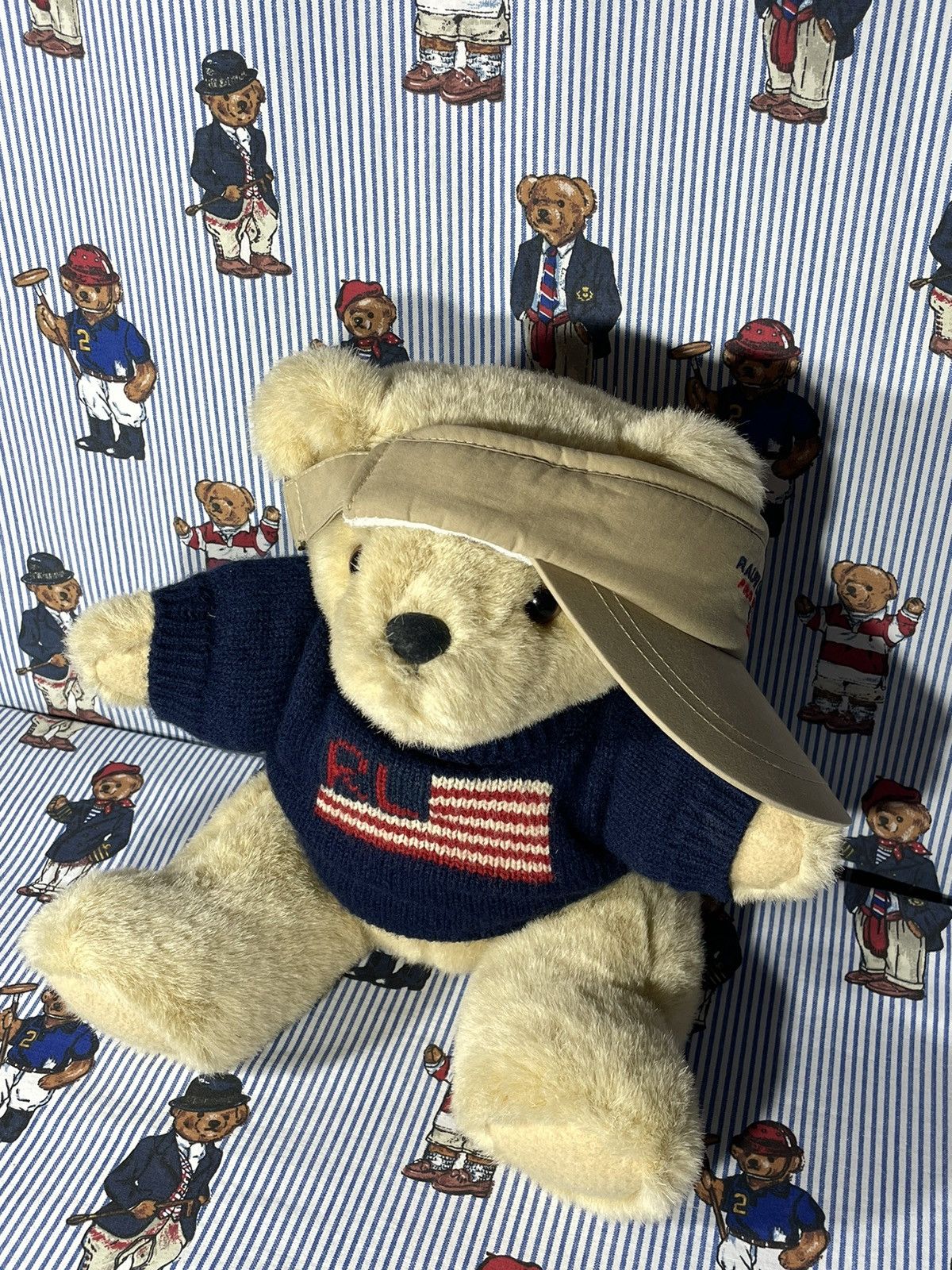 Polo Ralph Lauren × RRL Ralph Lauren × Ralph Lauren Visor Polo Sport OG Vintage Size ONE SIZE - 6 Thumbnail