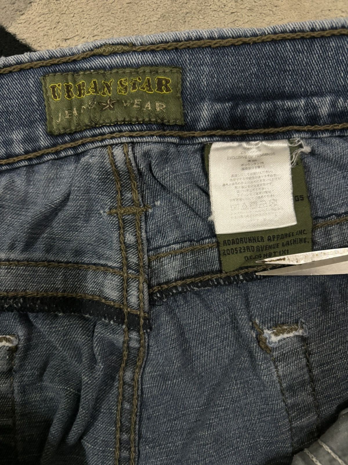 Hysteric Glamour Vintage Japanese Brand Faded Stretch Flare Leg Ripped Jeans Size US 32 / EU 48 - 19 Thumbnail