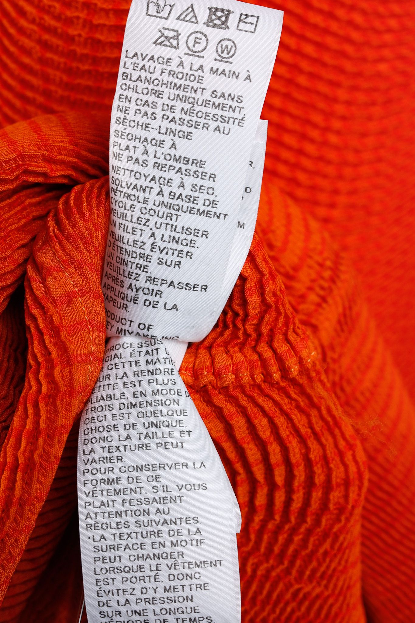 Issey Miyake Issey Miyake Mainline Orange Wave Spongy Pleats Tunic Size L / US 10 / IT 46 - 11 Thumbnail