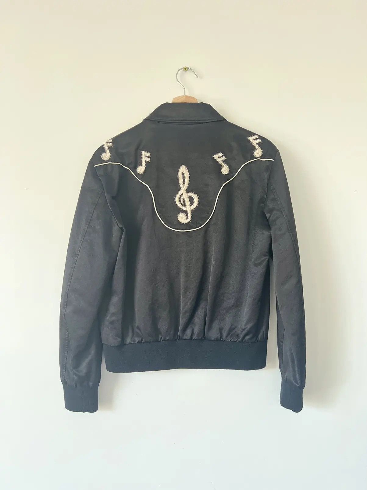 Saint Laurent Paris 16FW Silk Music Note Jacket Size US M / EU 48-50 / 2 - 2 Thumbnail