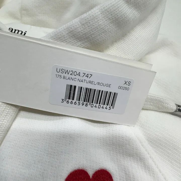 AMI AMIPARIS SS23 Red Heart Hoodie Unisex -2507 Size US XS / EU 42 / 0 - 4 Thumbnail