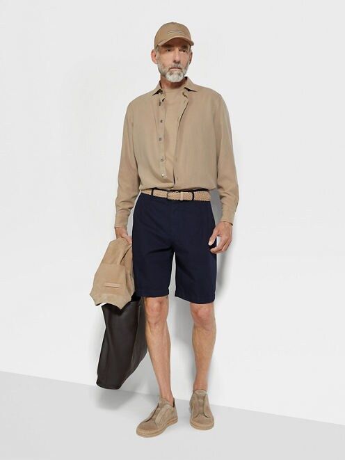 Ermenegildo Zegna o1s1rm0325 RUDI37A7 Short in Navy Blue Size US 32 / EU 48 - 2 Thumbnail