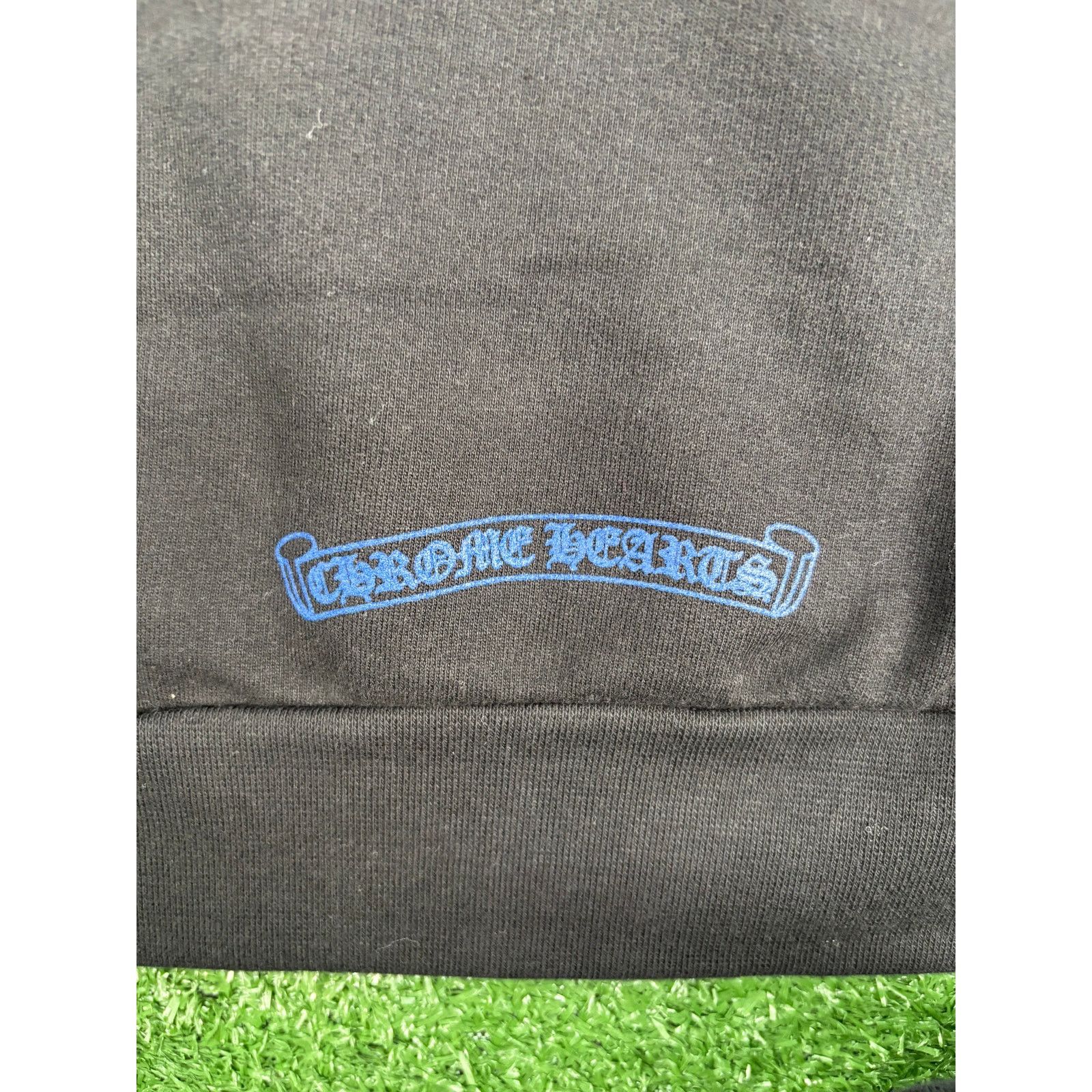 Chrome Hearts Chrome Hearts Blue Vertical Logo Black Hoodie Size Small Size US S / EU 44-46 / 1 - 9 Thumbnail