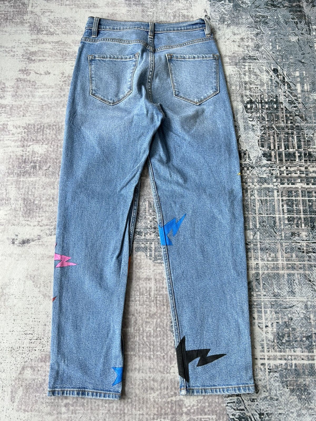 Japanese Brand Star Custom Monogram Jeans Size US 28 / EU 44 - 6 Thumbnail