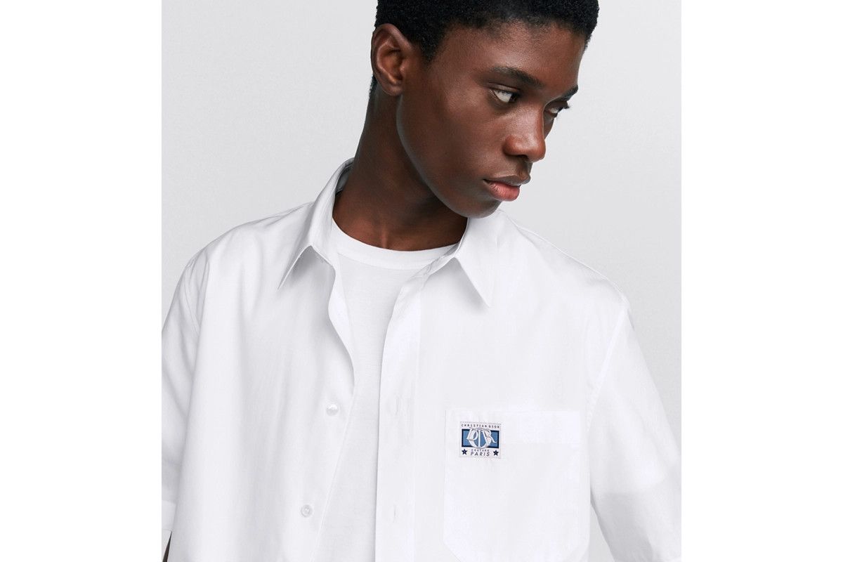 Dior o1bcso1str0226 Charm Short-Sleeved Shirt in White Size US S / EU 44-46 / 1 - 6 Thumbnail