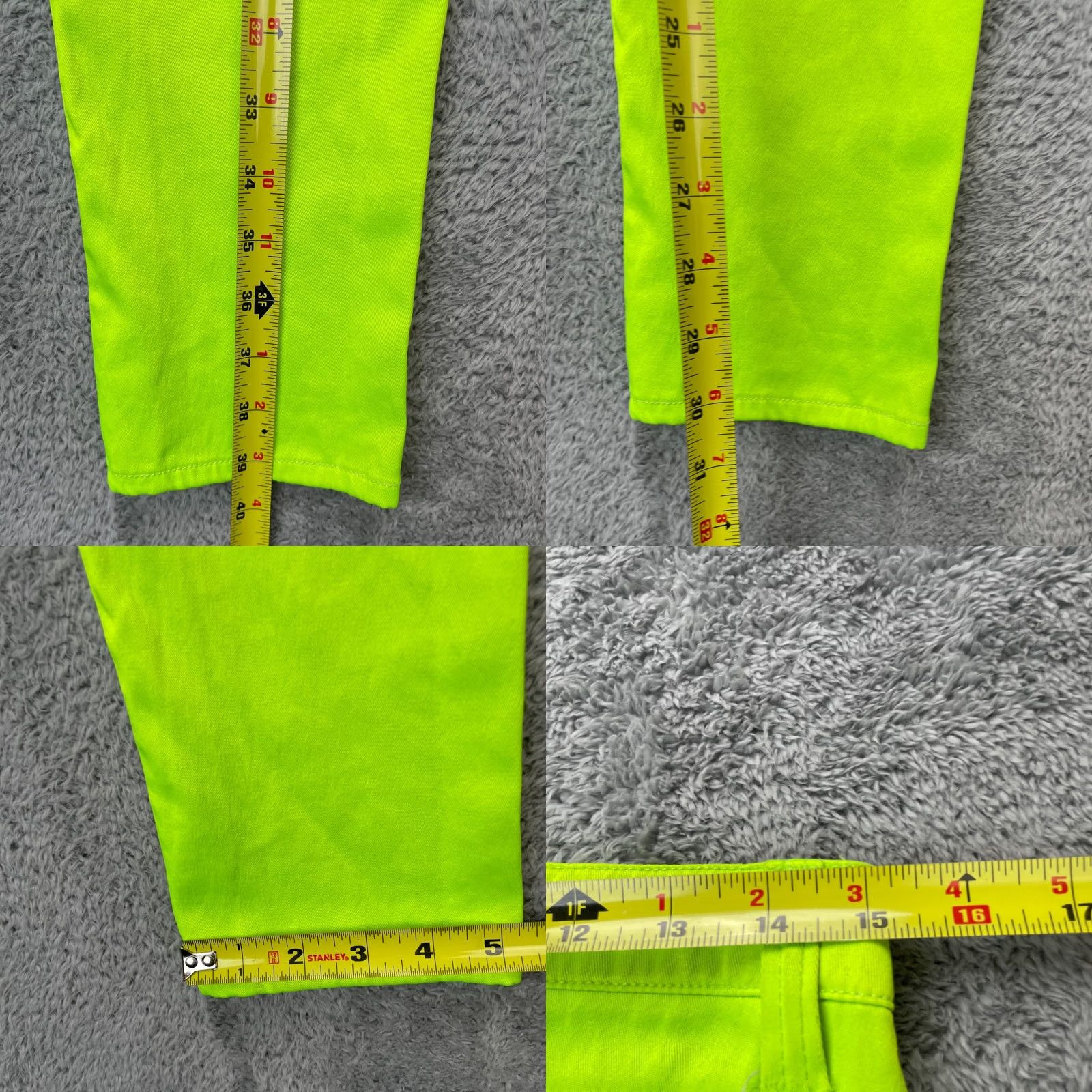 Tripp NYC TRIPP NYC Jeans Womens 3 Green Lime Daang Goodman Skinny Denim Stretch Y2K Regular 5-Pocket Design Inseam 31 Size 30" / US 8 / IT 44 - 8 Thumbnail