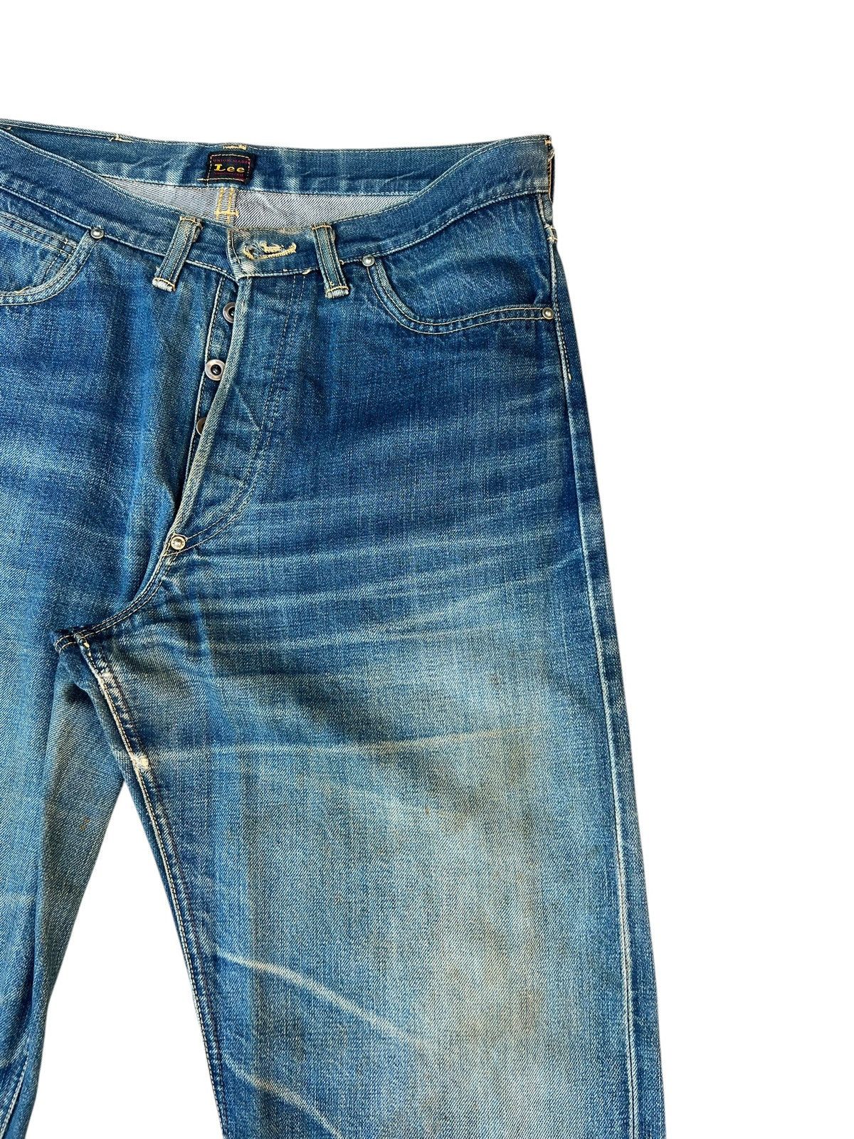 Lee Dirty Mud Stains Denim 90s Lee WW2 Model Selvedge Jeans Size US 32 / EU 48 - 11 Thumbnail