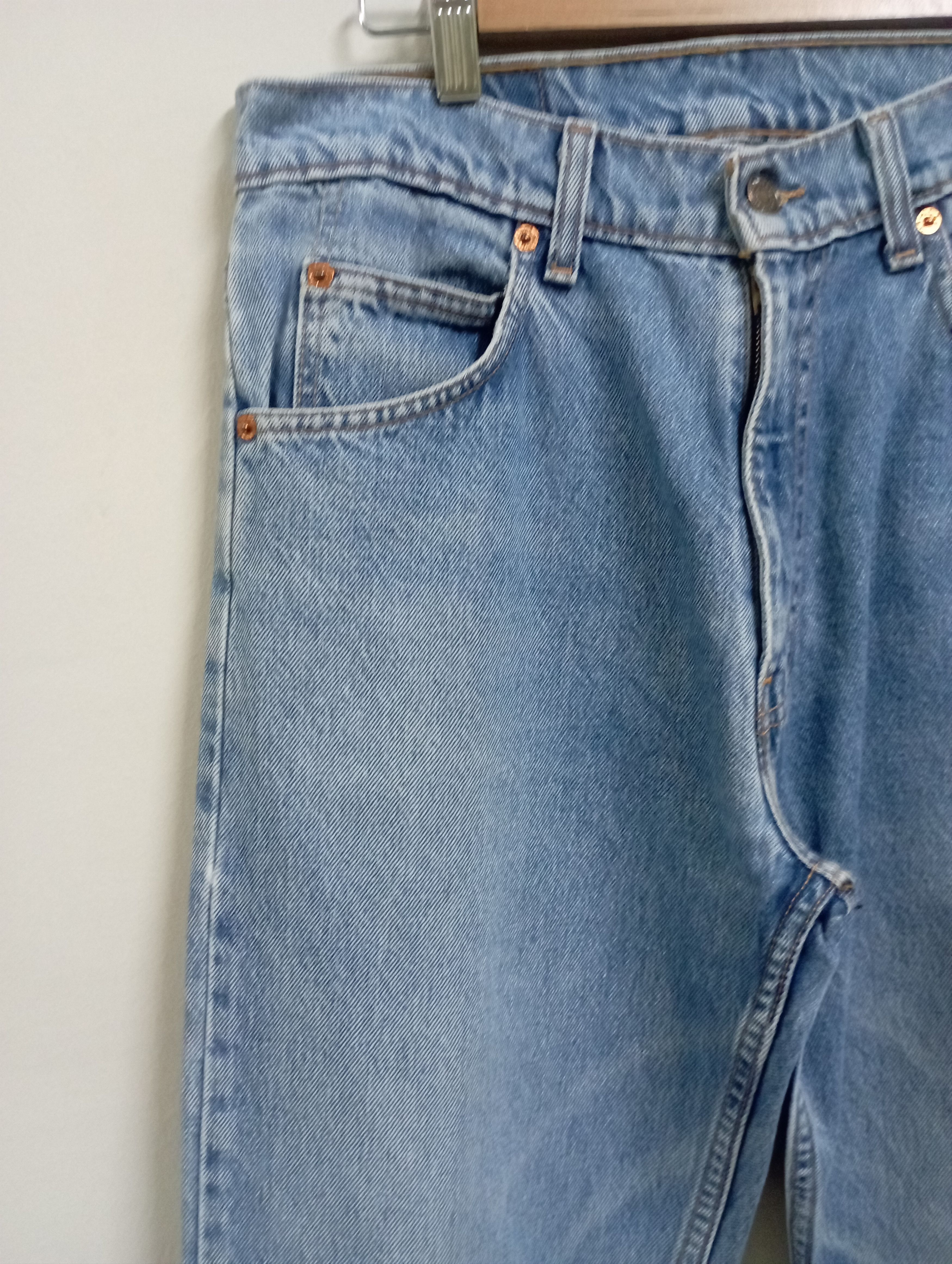 Levi's Vintage Levi's 607 Orange Tabs Stone Wash Distressed Jeans Size US 31 - 6 Thumbnail