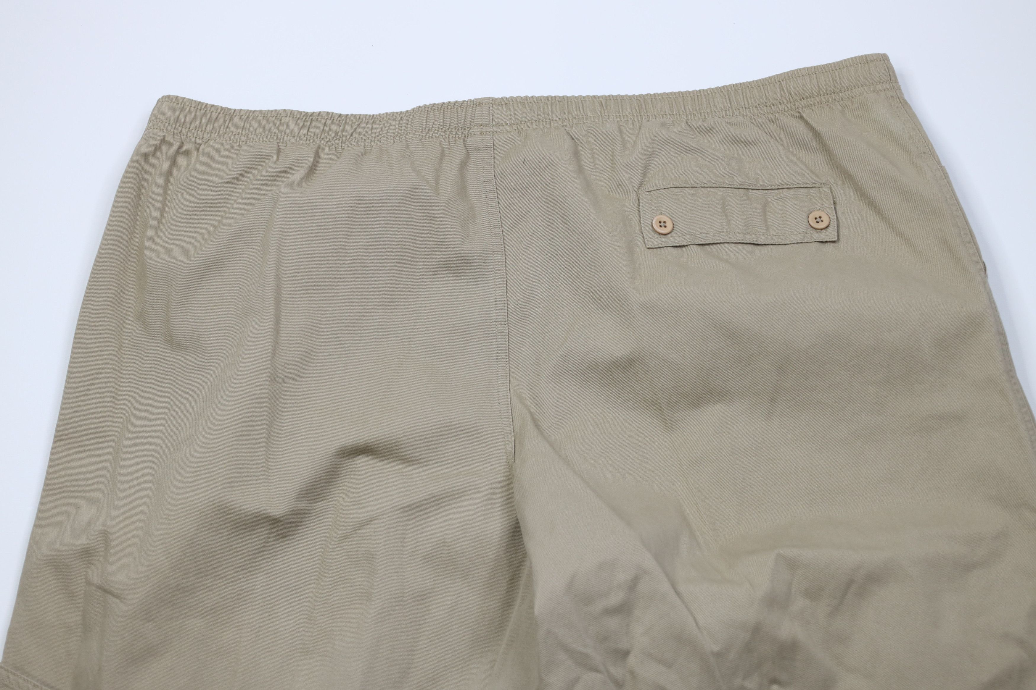 Nike Vintage 90s Y2K Nike Mini Swoosh Wide Leg Pants Khaki Tan Size US 40 / EU 56 - 10 Thumbnail