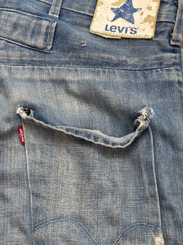 Levi's Rare Levi’s Archive Cinch Back Denim Star Zipper Jeans Size US 31 - 6 Thumbnail