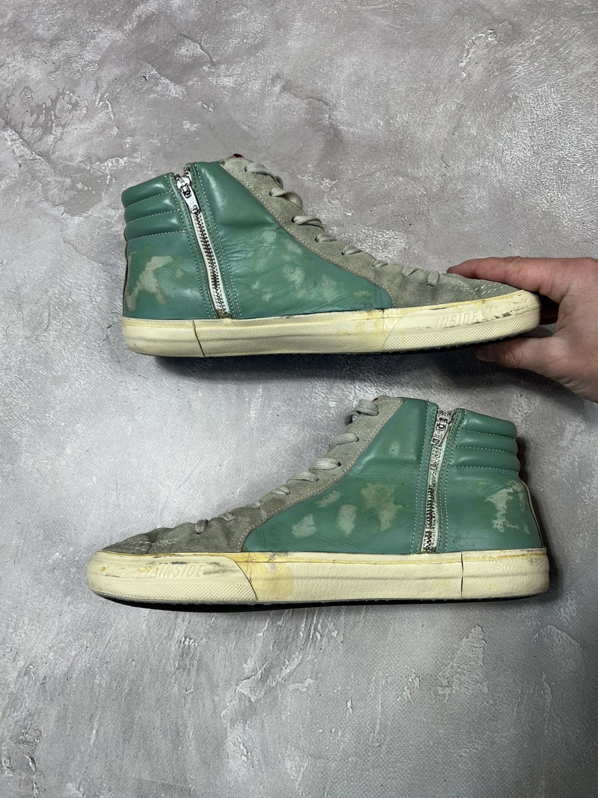 Golden Goose × Vintage Vintage Golden Goose Slide Distressed Sneakers Size US 8 / EU 41 - 9 Thumbnail