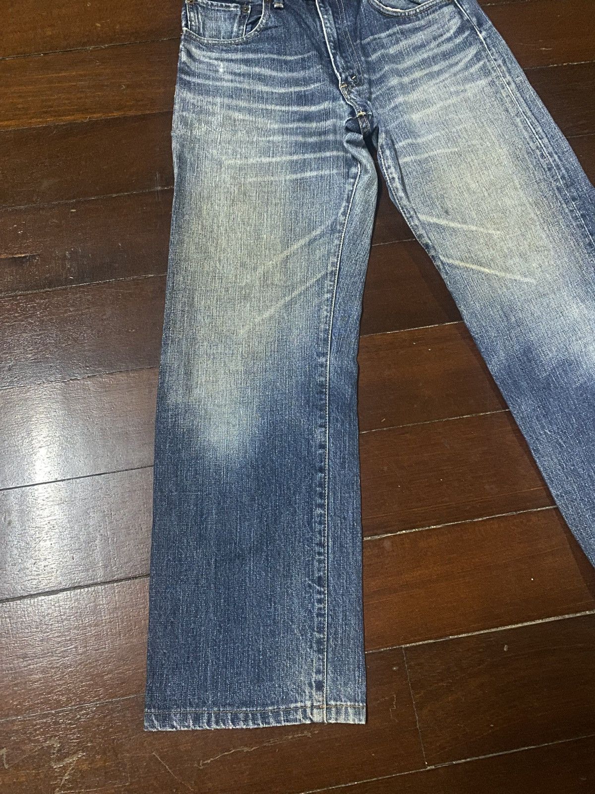 Levi's Vintage Levis 510 Red Loop Jeans nice faded mud wash rework Size US 29 - 3 Thumbnail