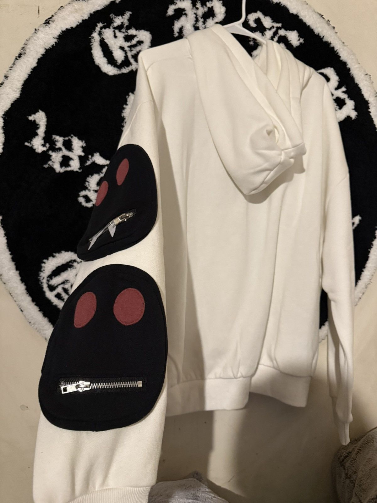 Syckli multi-faced white/black hoodie