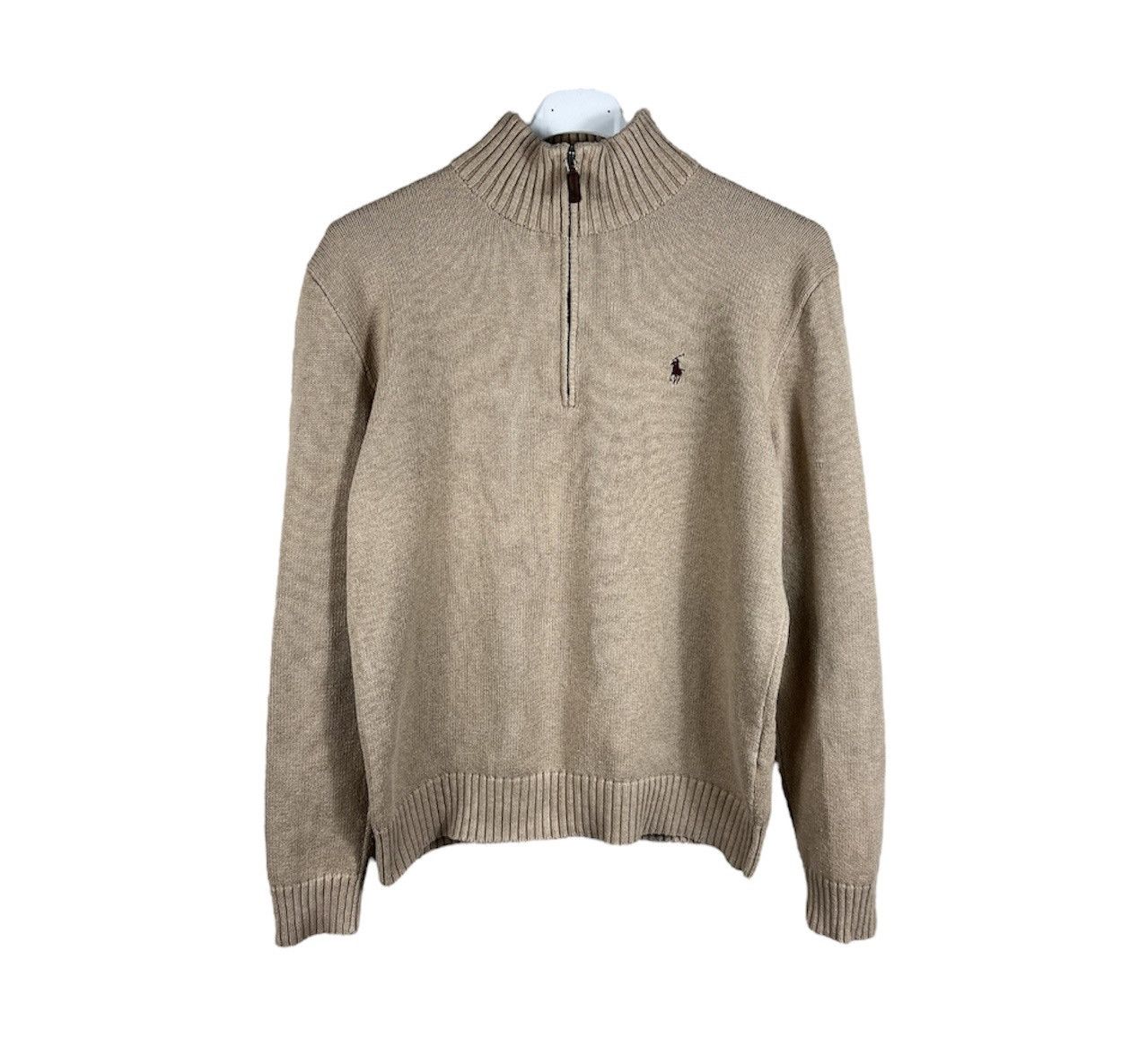 Polo Ralph Lauren Vintage 90s Polo by Ralph Lauren quarter zip knitted sweater Size US S / EU 44-46 / 1 - 1 Thumbnail