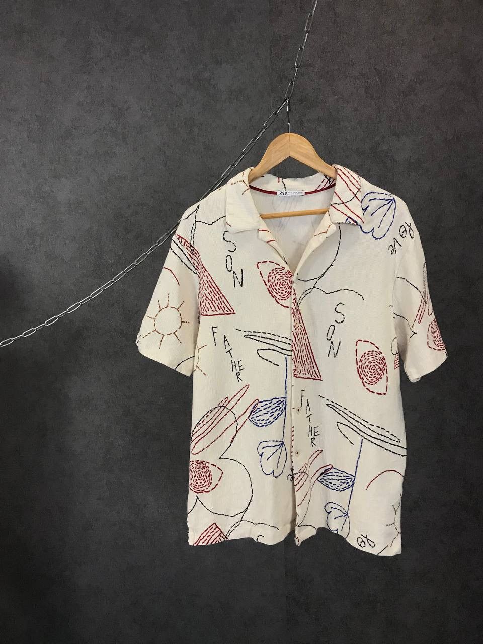 Zara Zara Man art crazy Hawaiian shirt Size US XL / EU 56 / 4 - 1 Thumbnail