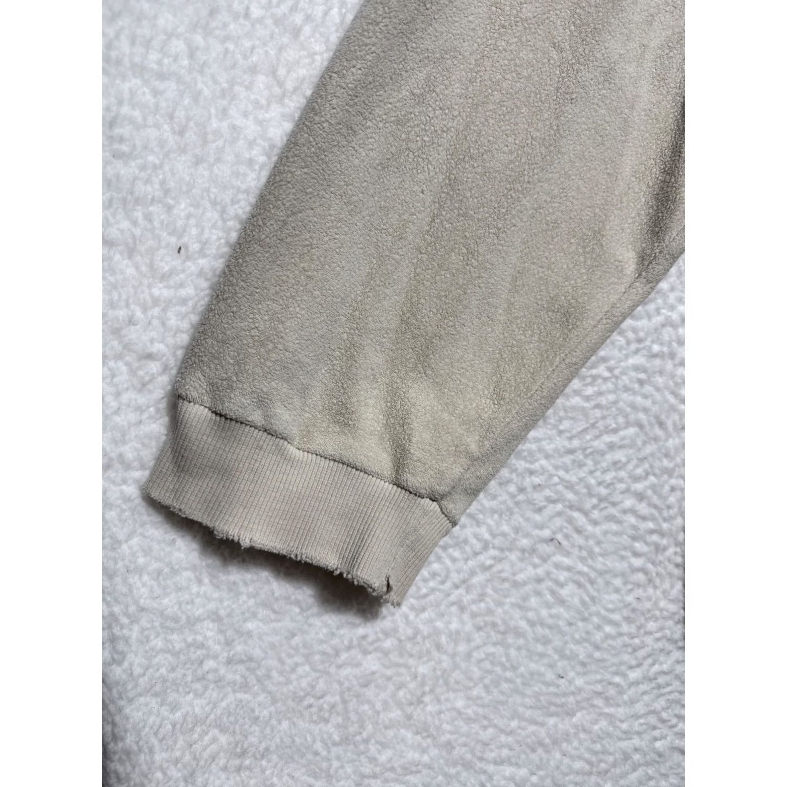 No Fear VINTAGE No Fear 1/4 Zip Ivory Fleece Pullover Mens Size L Distressed 90s Sweatshirt Hoodie? Size US L / EU 52-54 / 3 - 3 Thumbnail