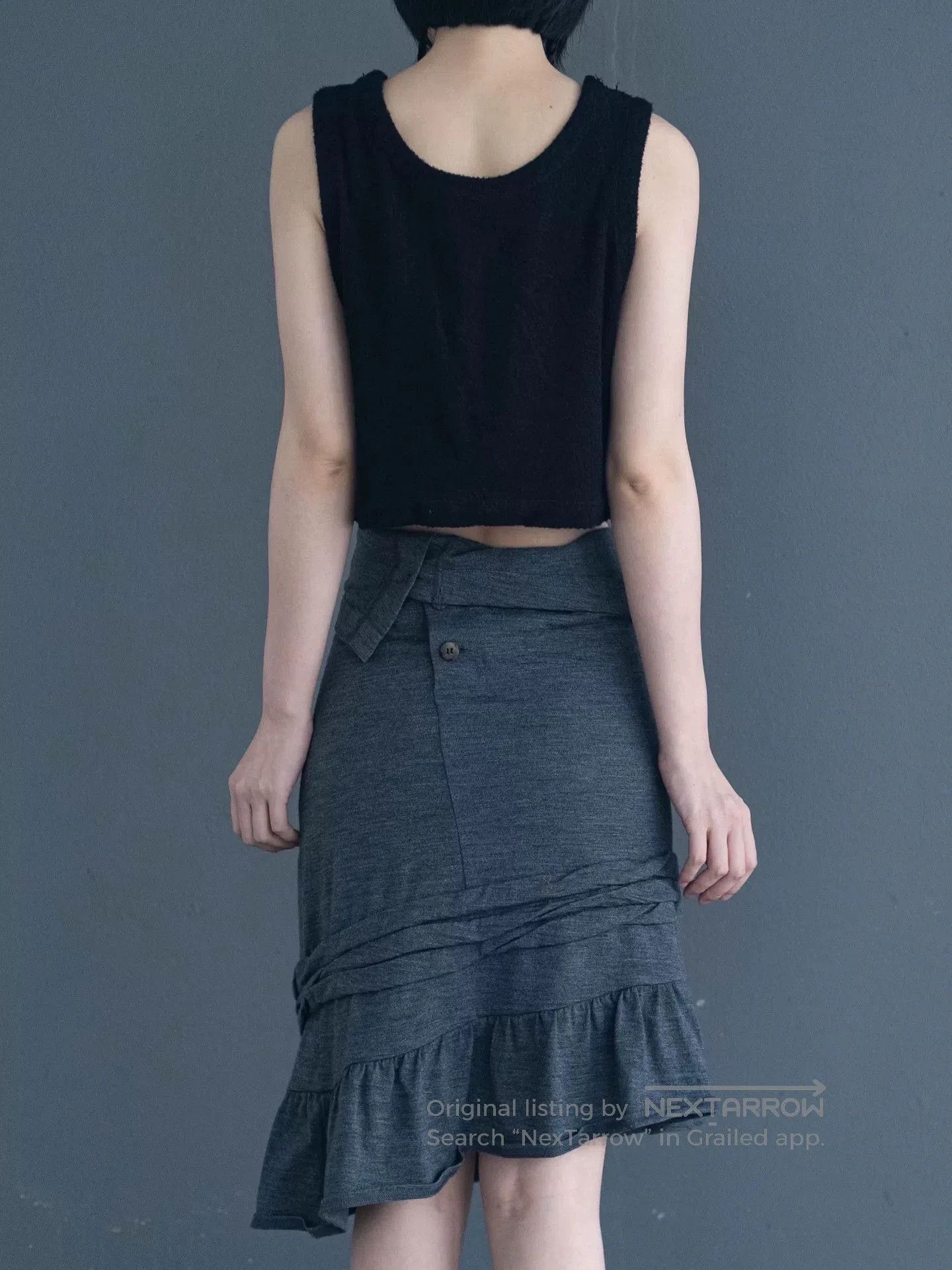 Junya Watanabe junya watanabe gray irregular wool skirt. Size US 27 - 4 Thumbnail