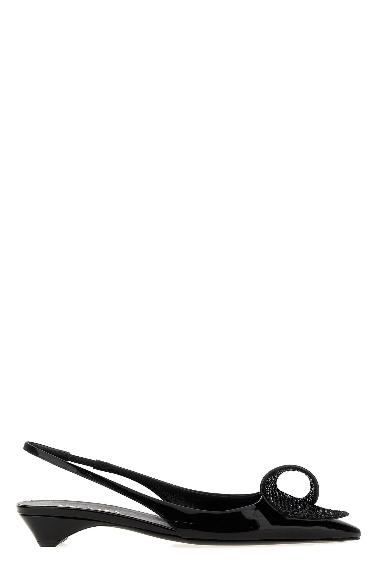 image of Prada 'torchon' Slingback Shoes in Black, Women's (Size 7)