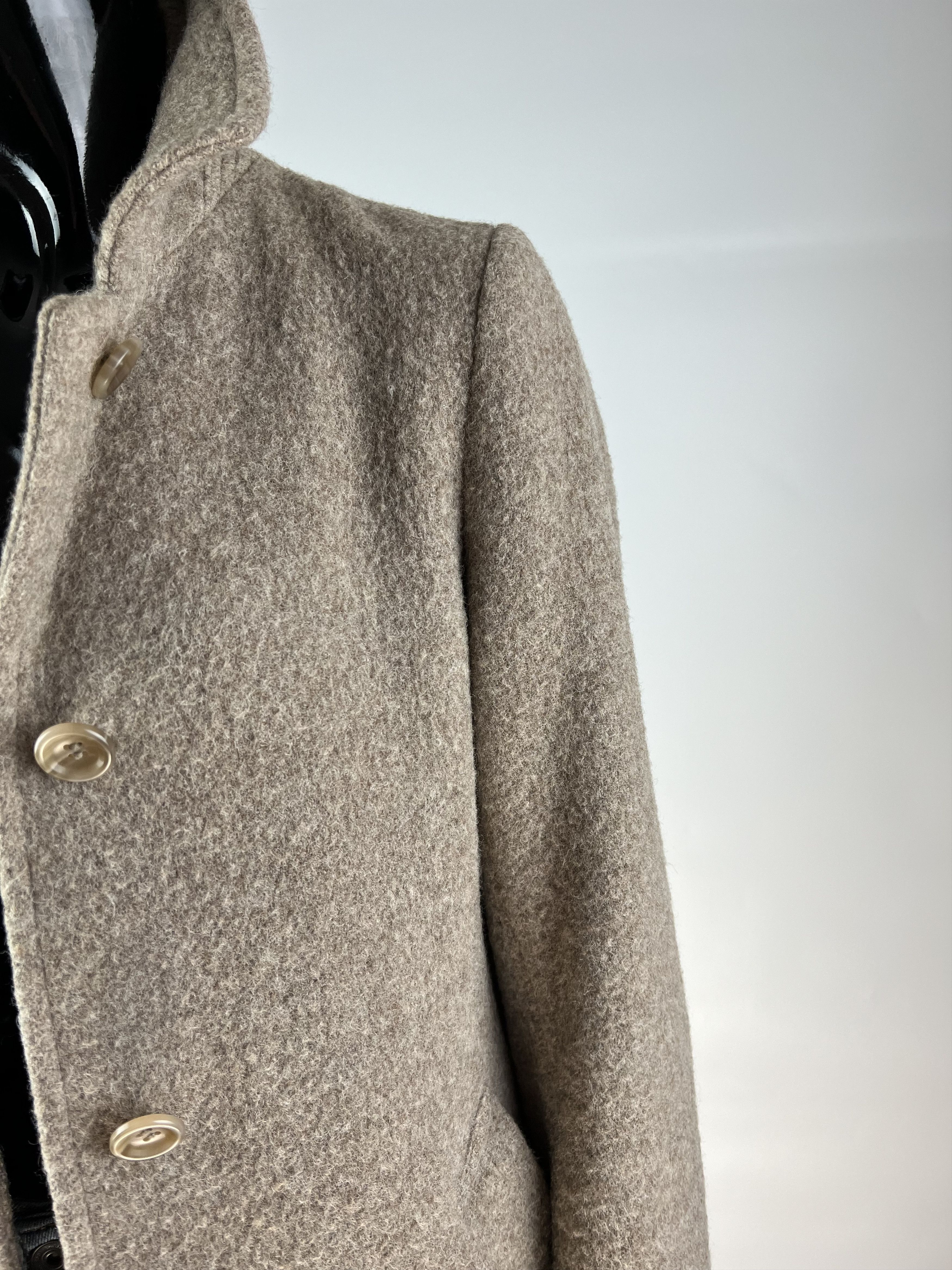 Japanese Brand × Uniqlo Uniqlo Beige Wool Heavy Coat Size S / US 4 / IT 40 - 4 Thumbnail