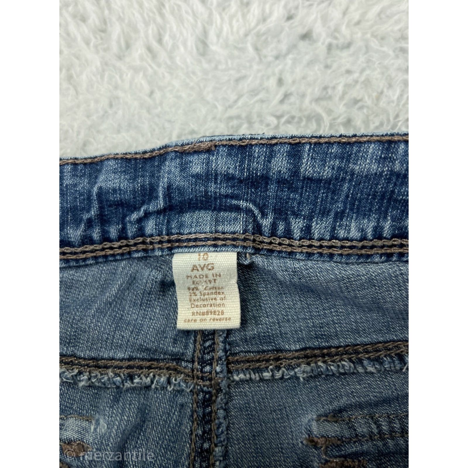 Vintage Sonoma Jeans Women 10 Blue Denim Bootcut Medium Wash Cotton Blend Stretch Shirt? Size 32" / US 10 / IT 46 - 4 Thumbnail