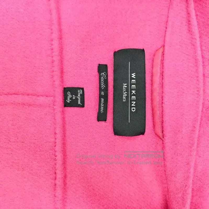 Max Mara MaxMara Women's Pink Wool Short Coat . Size XL / US 12-14 / IT 48-50 - 6 Thumbnail